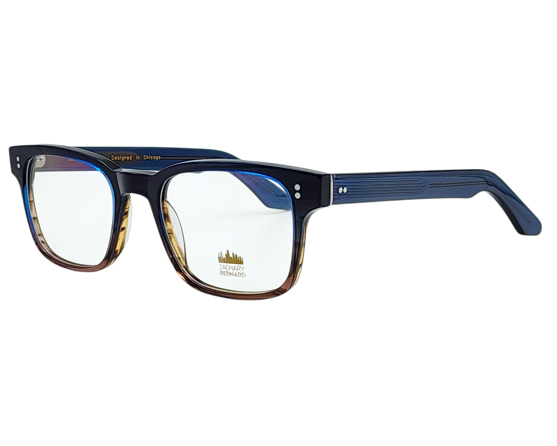 ZACHARY BERNARD MITCHELL SQUARE OPHTHALMIC GLASSES