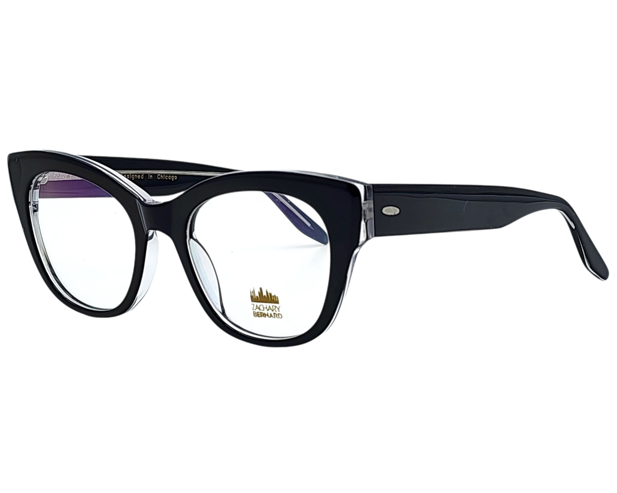 ZACHARY BERNARD DONNA ROUND CAT EYE OPHTHALMIC GLASSES