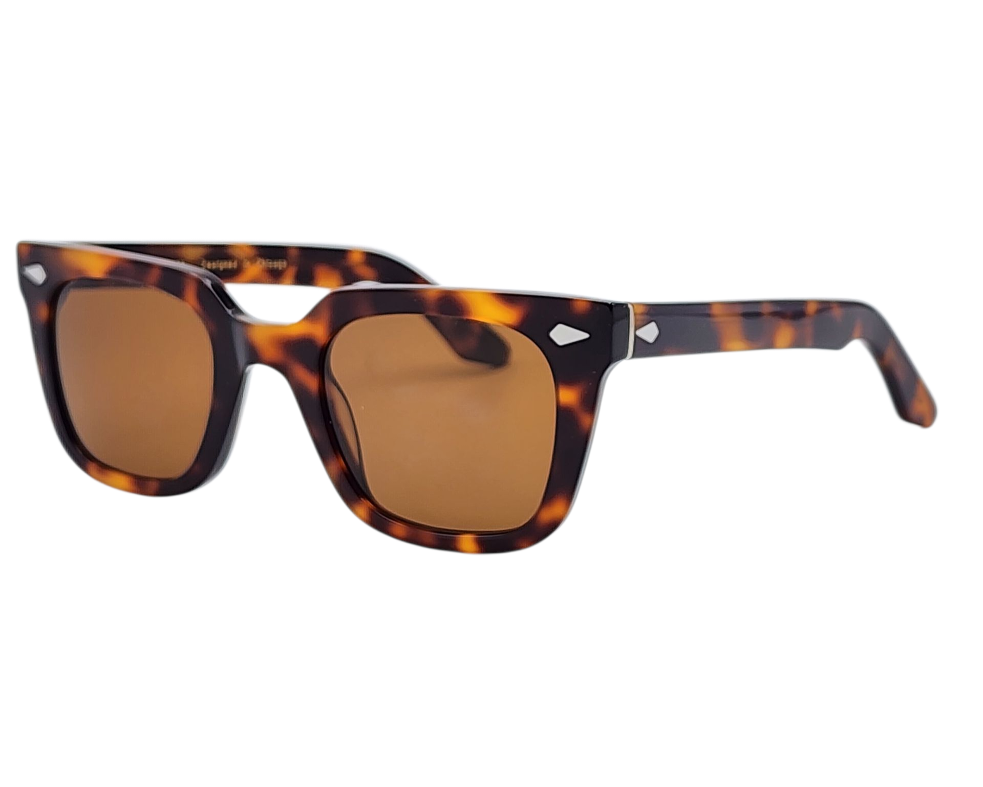 ZACHARY BERNARD DEARBORN SQUARE POLARIZED SUNGLASSES