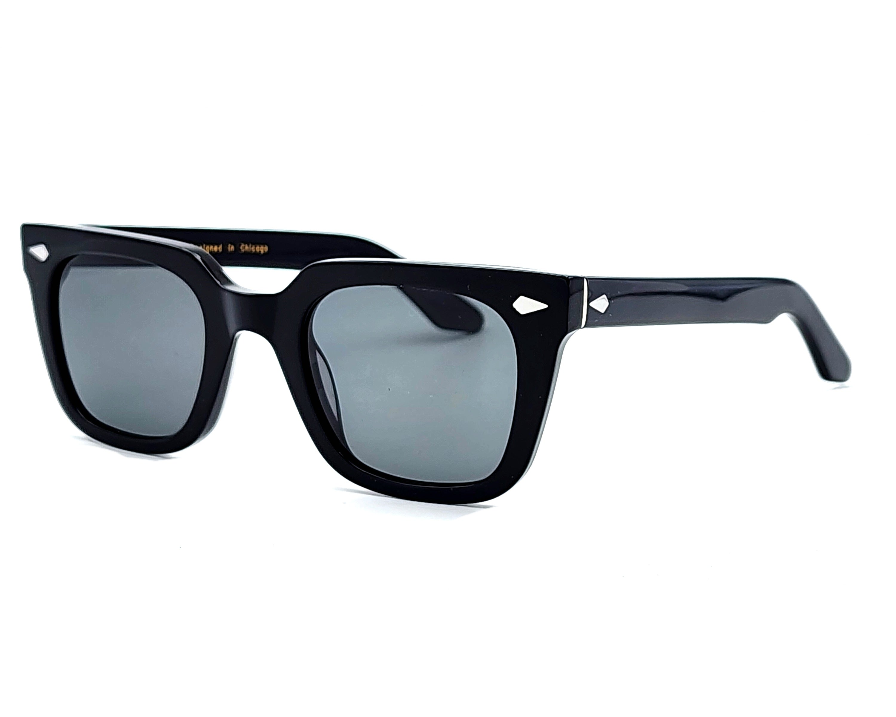 ZACHARY BERNARD DEARBORN SQUARE POLARIZED SUNGLASSES