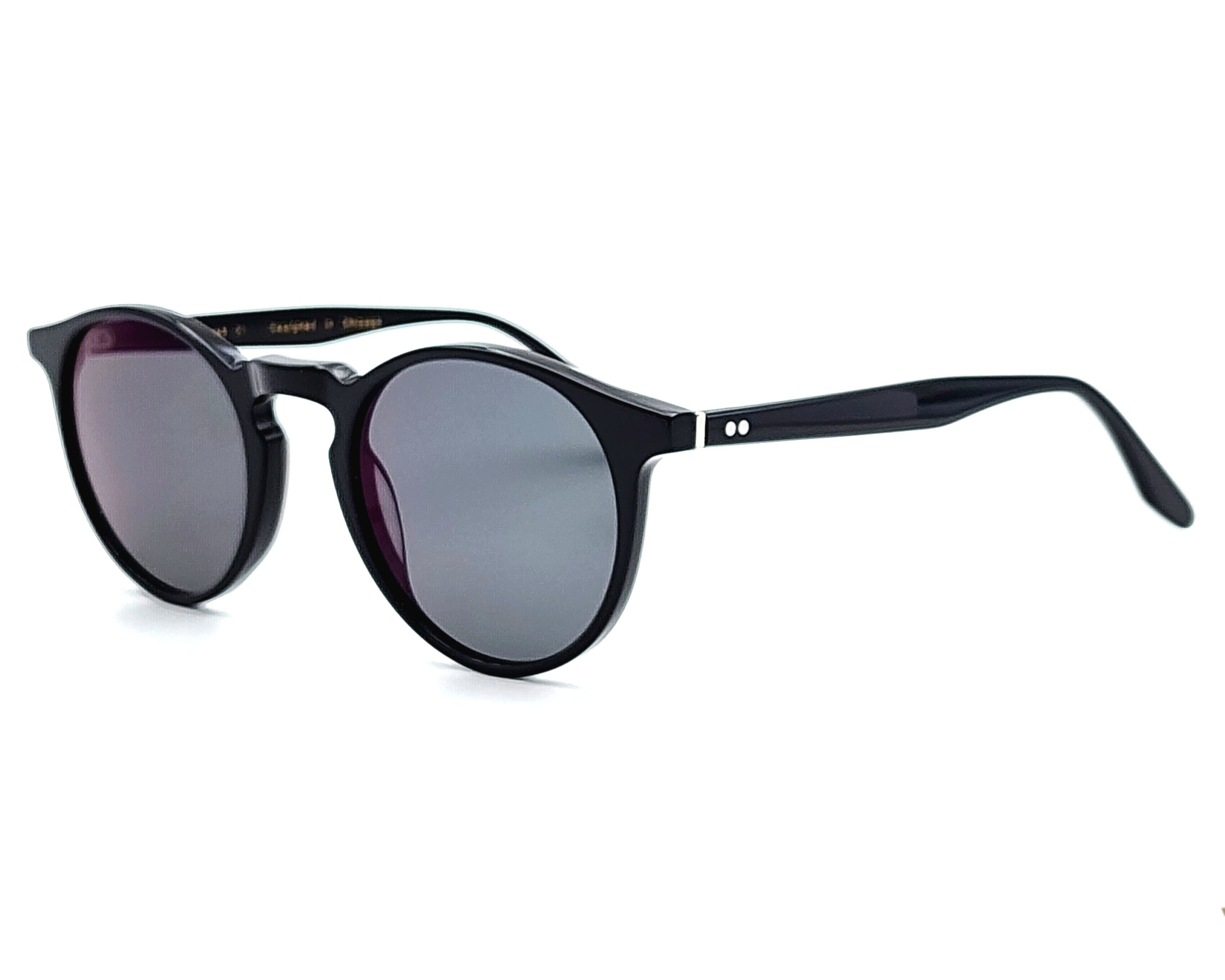 ZACHARY BERNARD WEBSTER ROUND POLARIZED SUNGLASSES