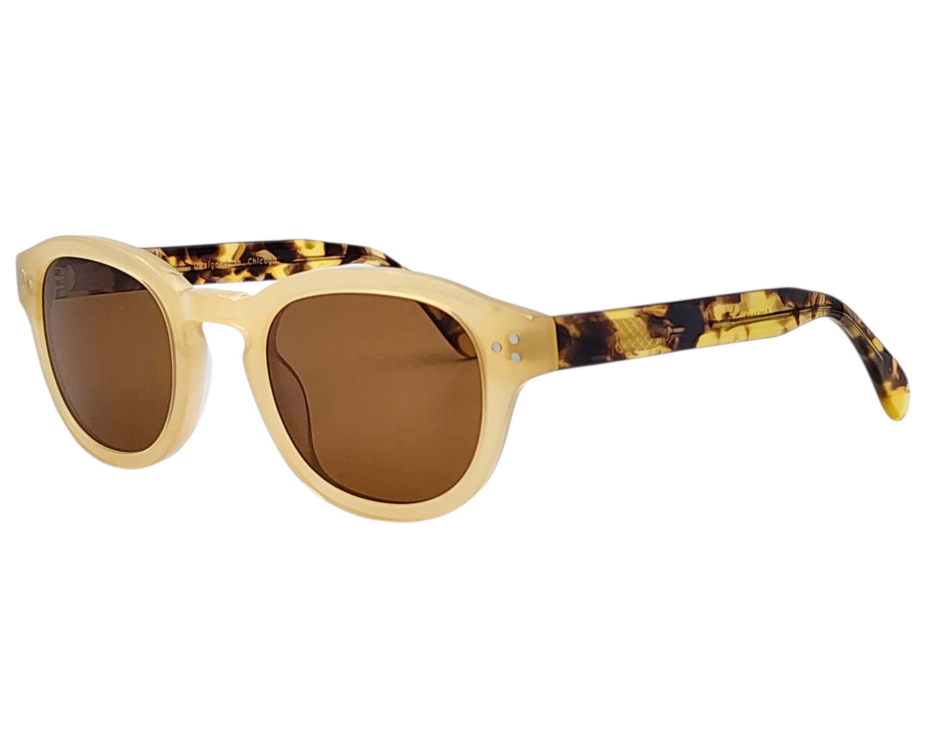ZACHARY BERNARD ARMITAGE ROUND POLARIZED SUNGLASSES