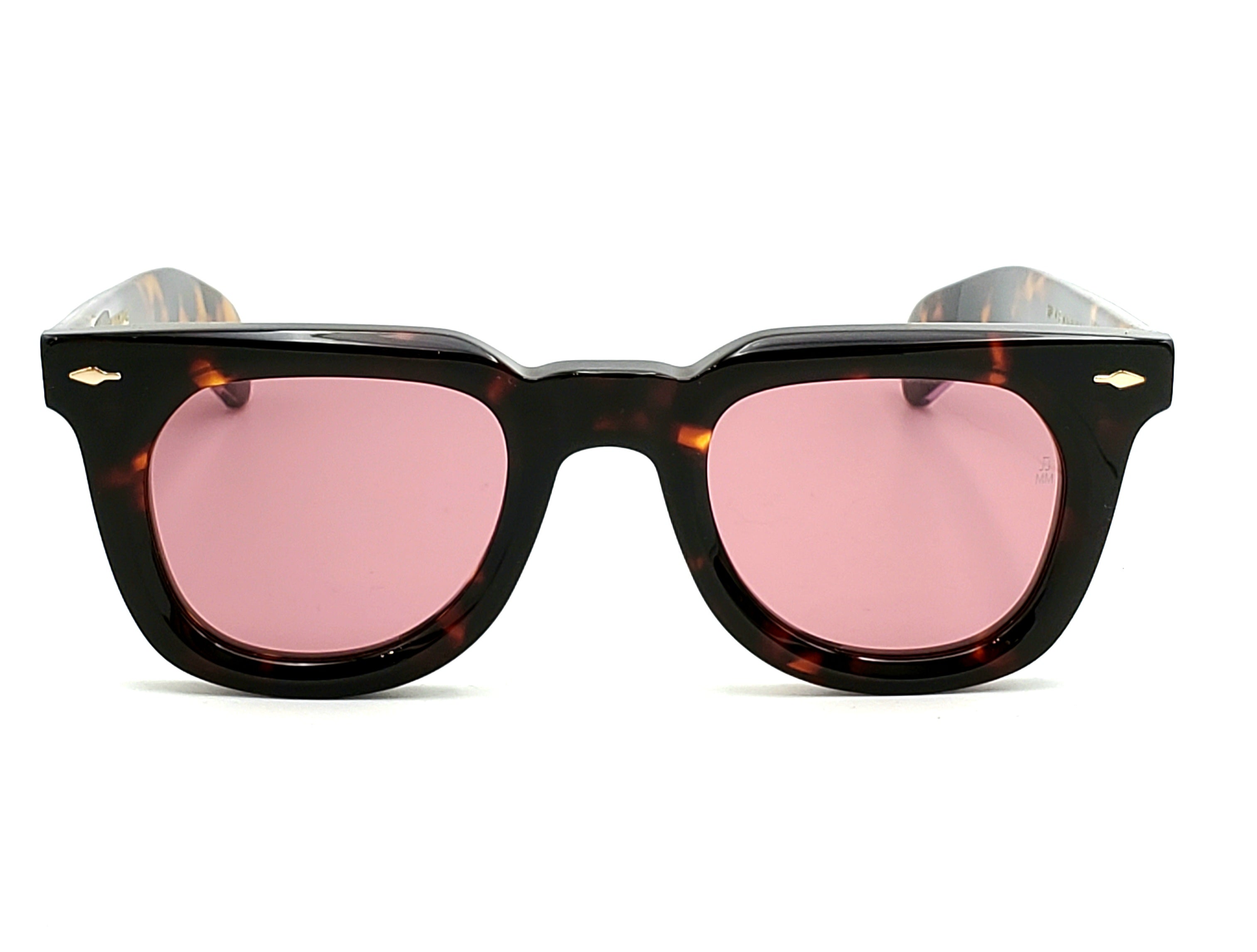 JACQUES MARIE MAGE VENDOME SQUARE SUNGLASSES Tortoise with Ruby Lenses