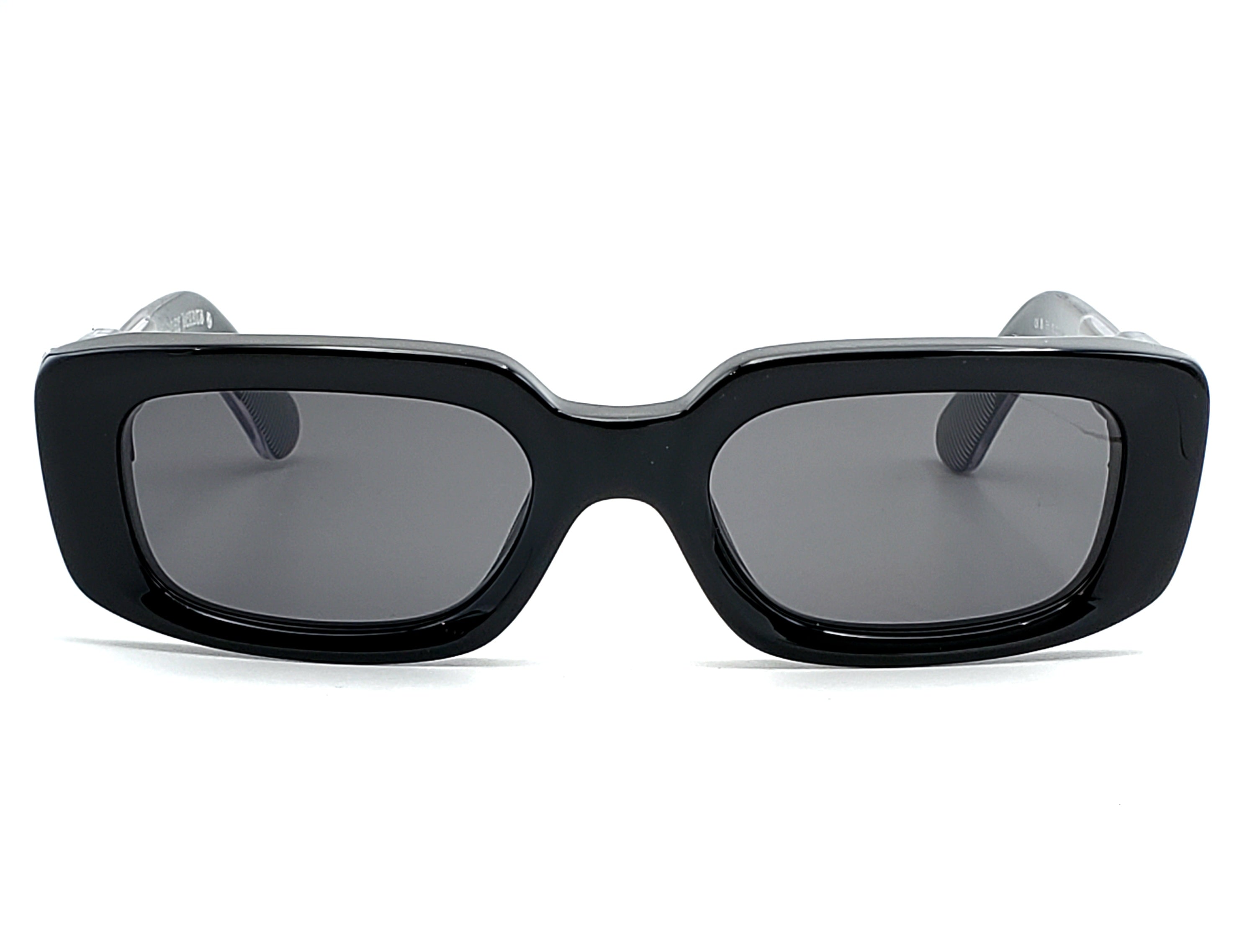 CHROME HEARTS ZELDA BLACK RECTANGULAR SUNGLASSES