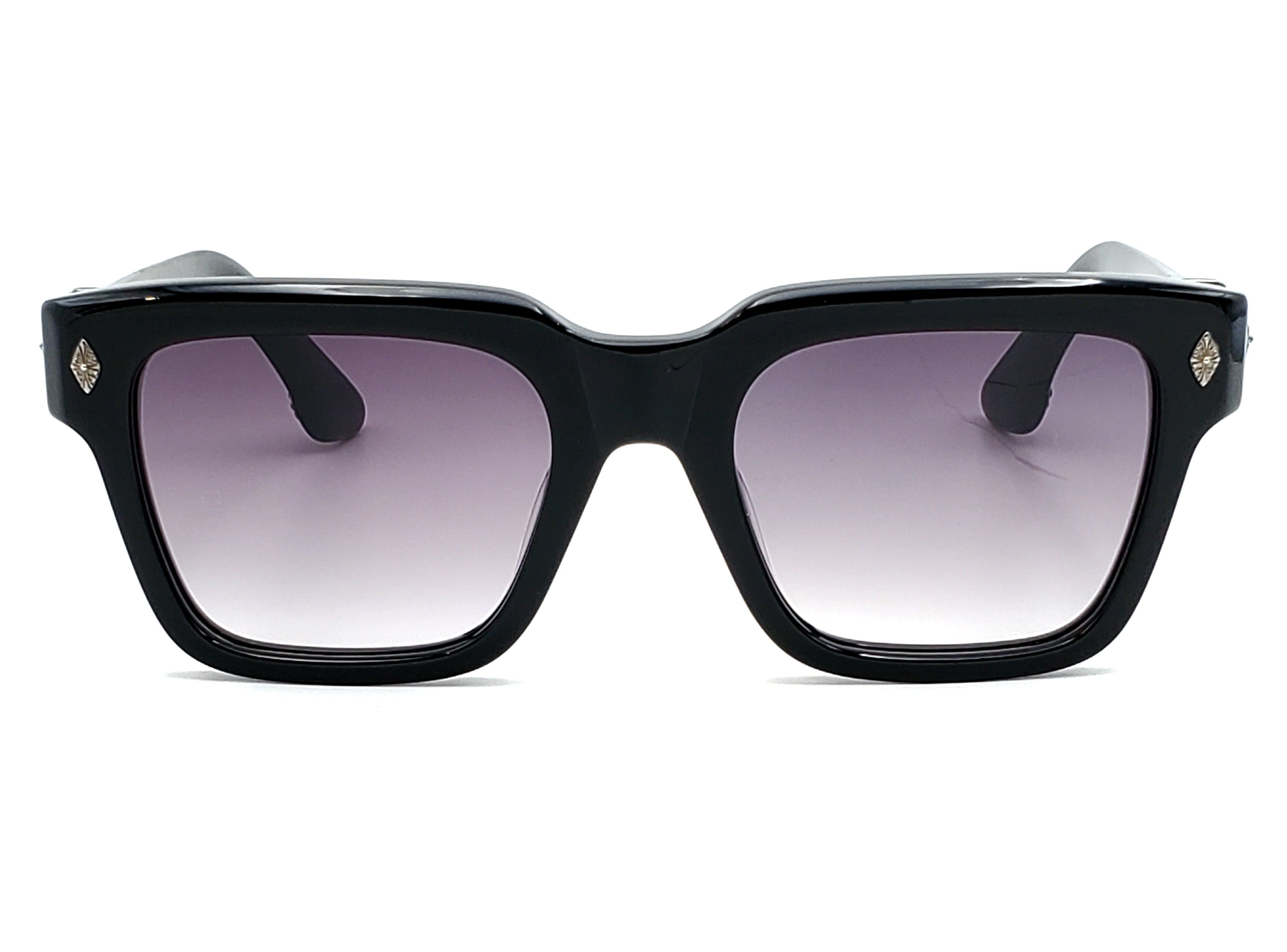 CHROME HEARTS HALLLAMANASS BLACK SQUARE SUNGLASSES
