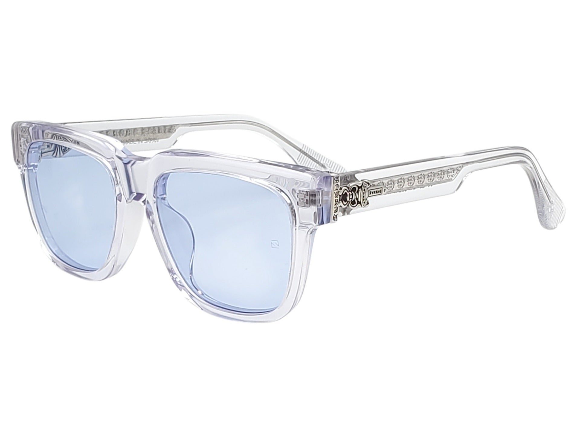 CHROME HEARTS BOX-OFFICER CRYSTAL SQUARE SUNGLASSES