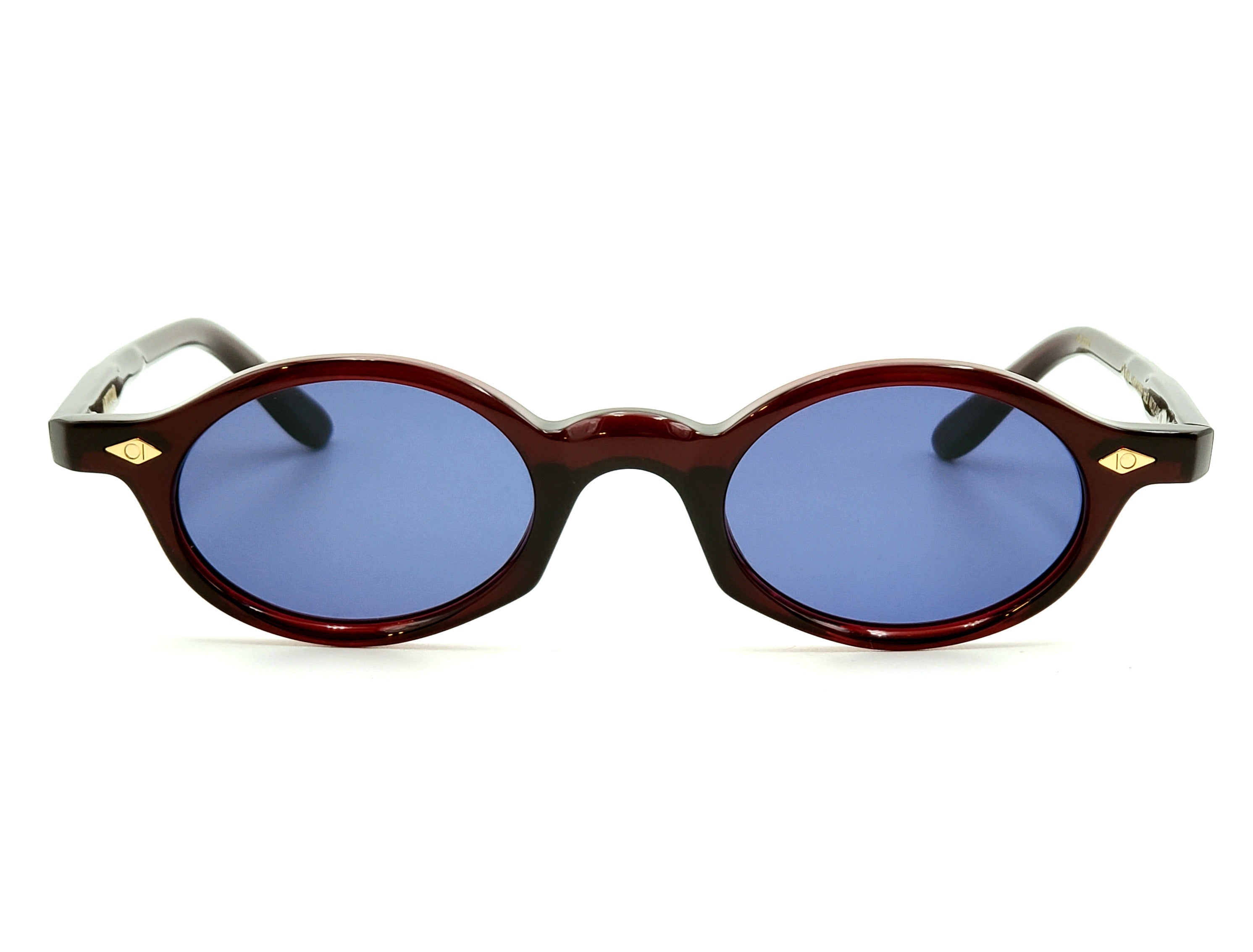 ARTHOD QUIRIN CRYSTAL BURGUNDY OVAL SUNGLASSES