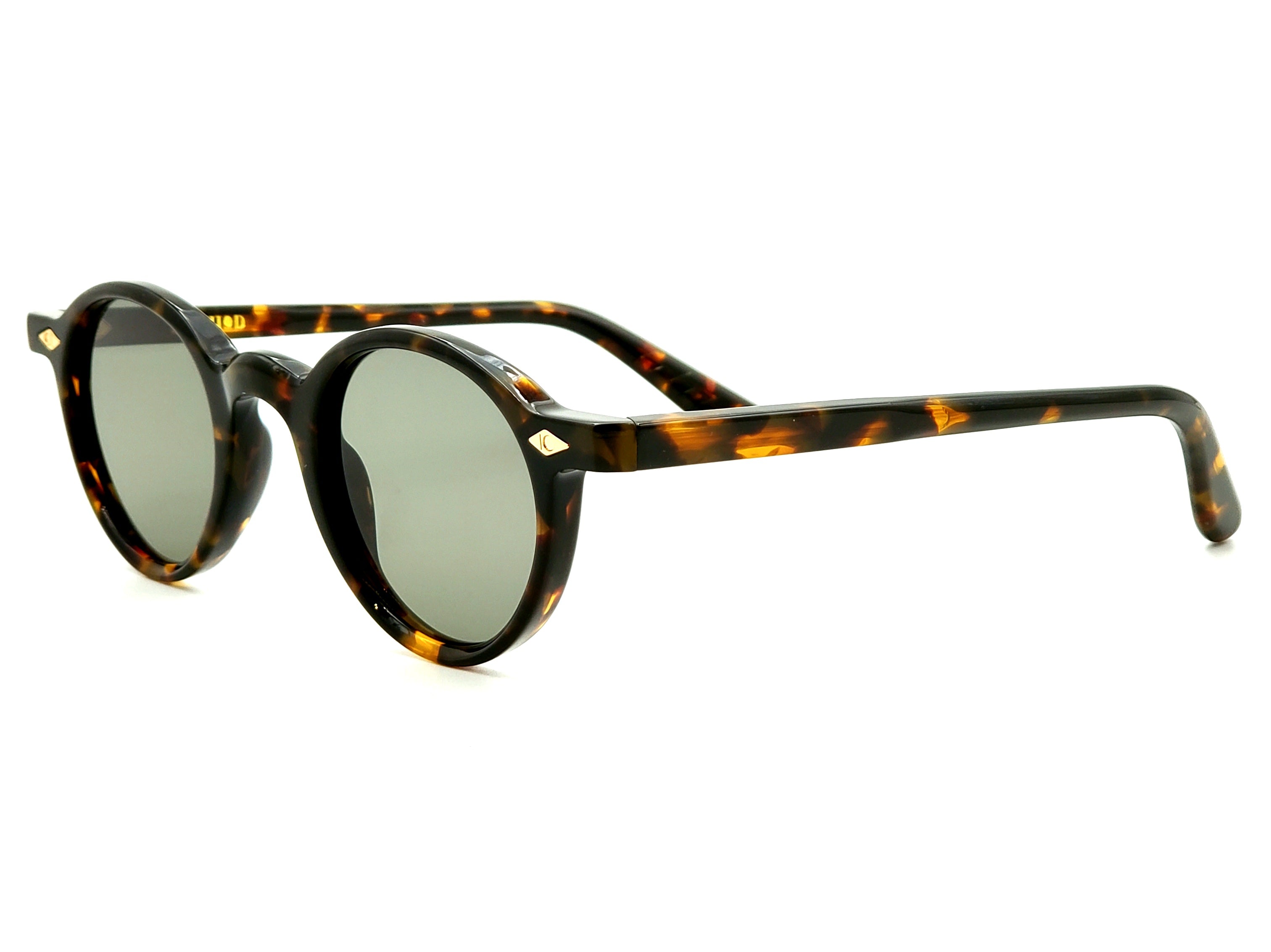 ARTHOD ODEUS JAPANESE TORTOISE ROUND SUNGLASSES