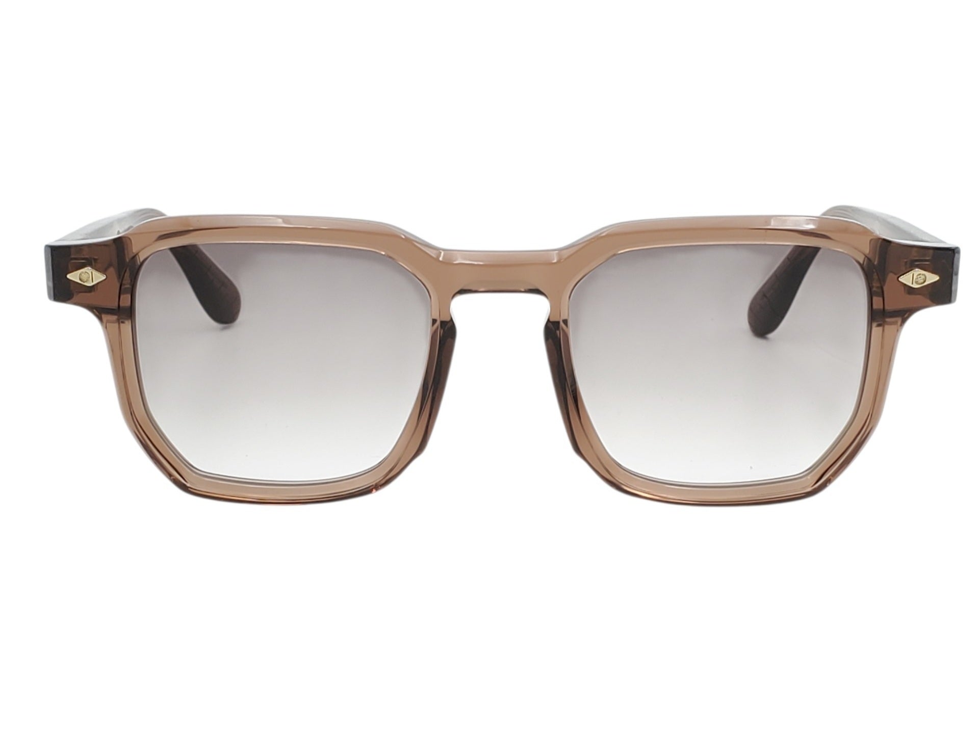 ARTHOD PETRUS CRYSTAL CIGAR BROWN SQUARE SUNGLASSES