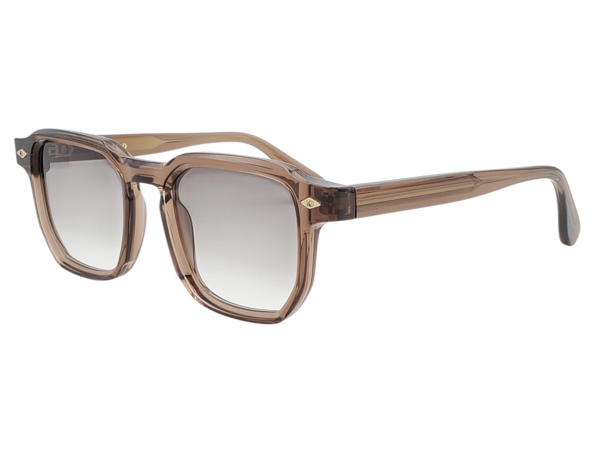 ARTHOD PETRUS CRYSTAL CIGAR BROWN SQUARE SUNGLASSES
