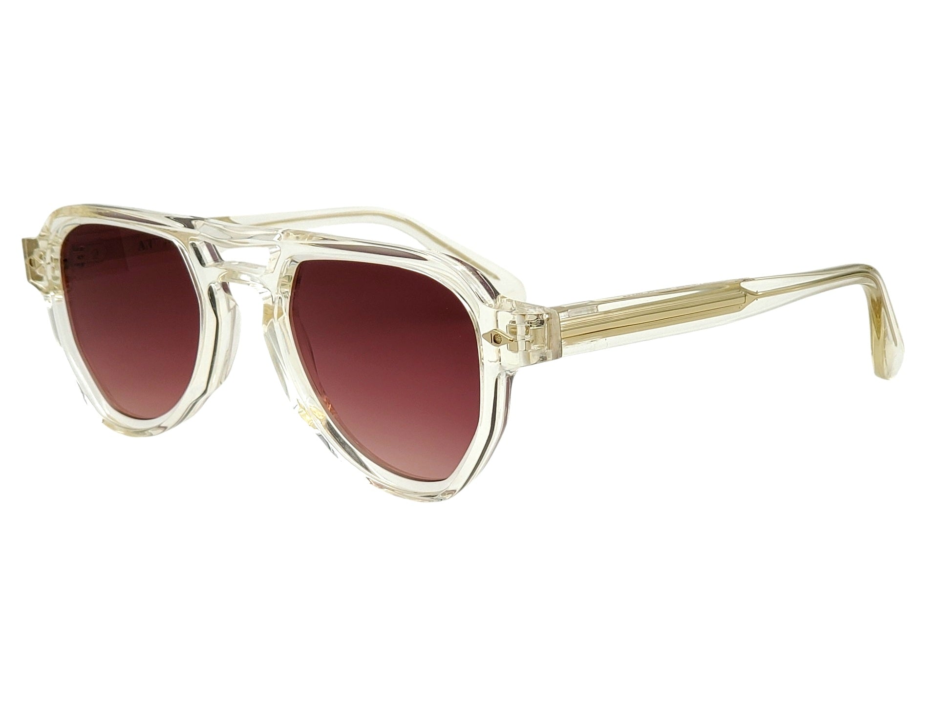 ARTHOD NICOMEDE CRYSTAL CHAMPAGNE AVIATOR SUNGLASSES