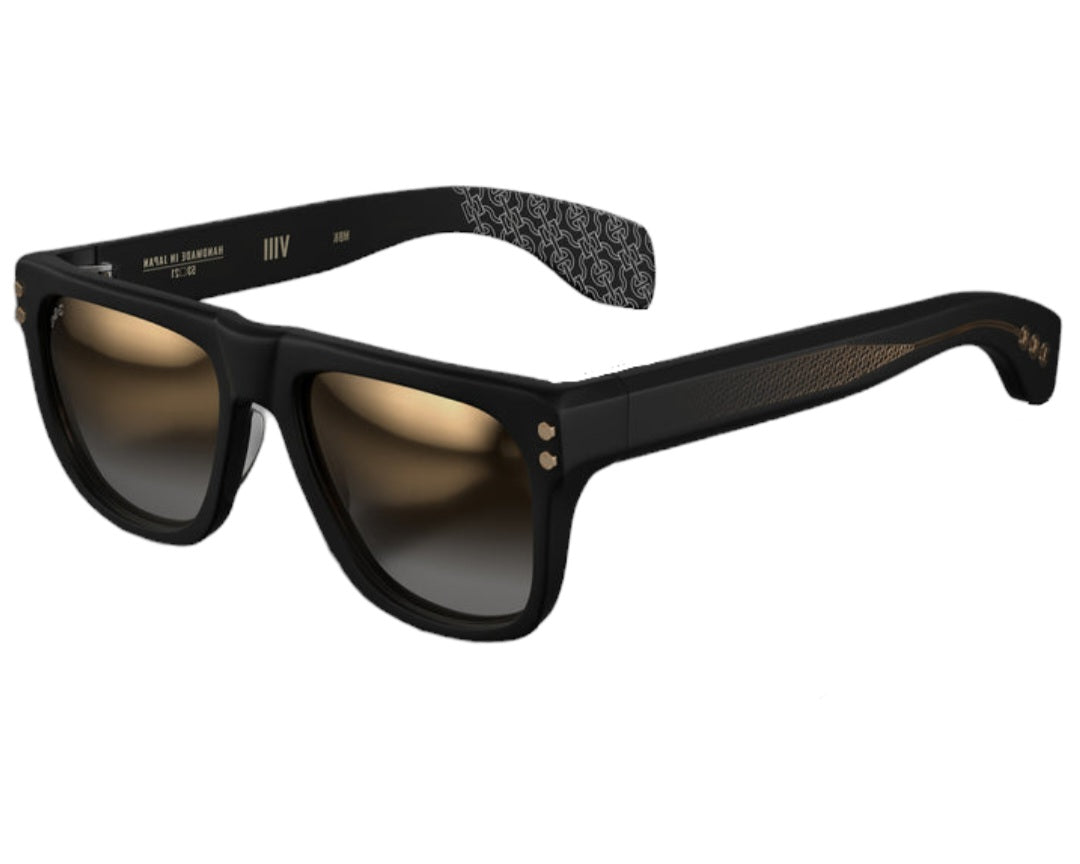 HOORSENBUHS MODEL VIII | MATTE BLACK SQUARE SUNGLASSES