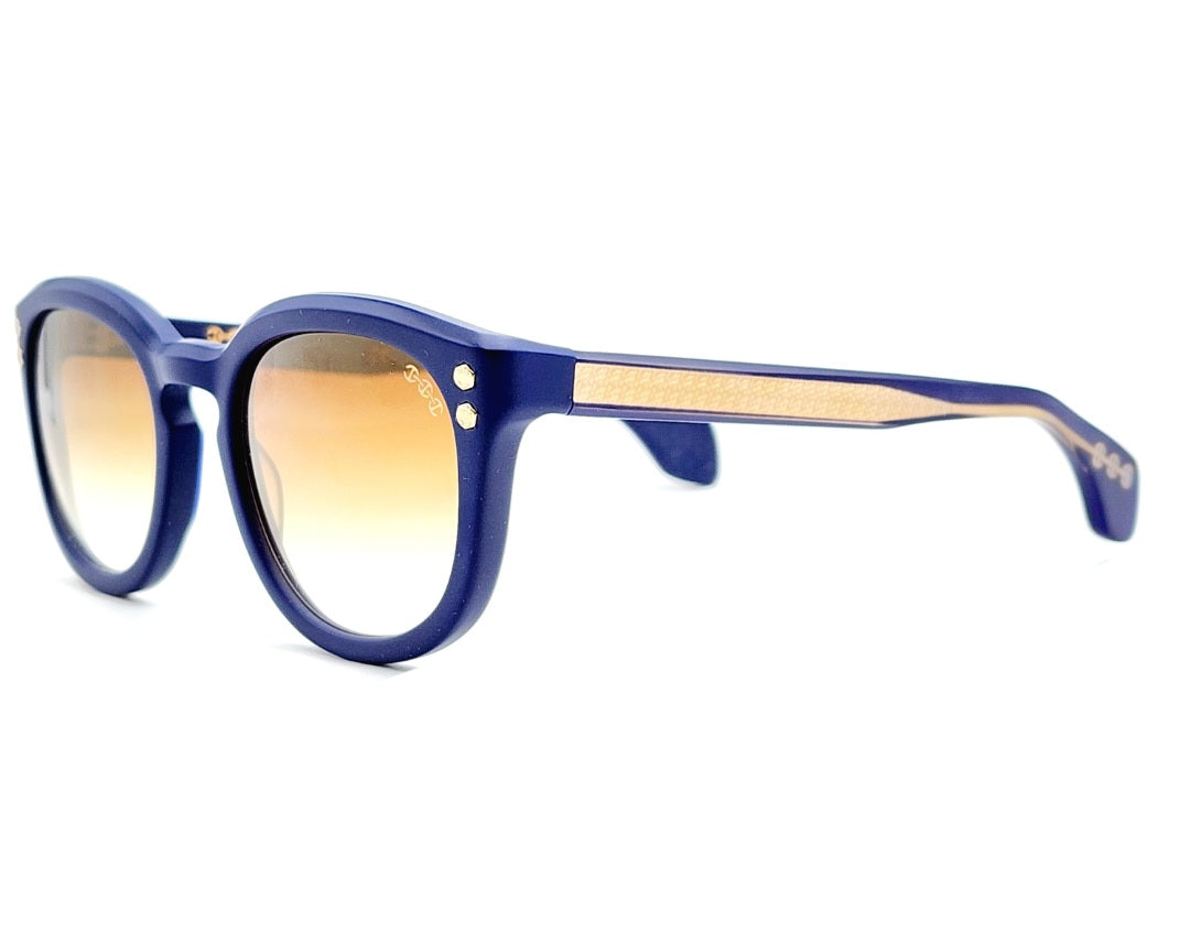 HOORSENBUHS MODEL II |MATTE NAVY BLUE ROUND SUNGLASSES