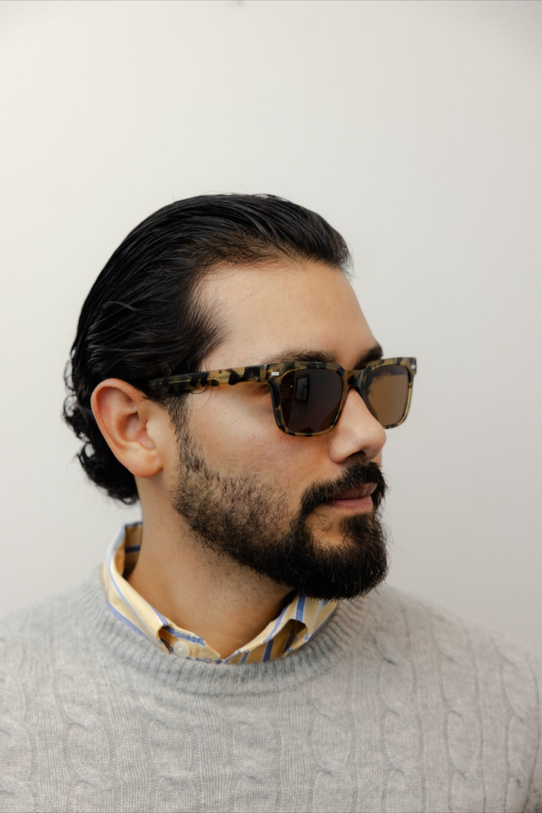 ZACHARY BERNARD NORTH AVE. SQUARE POLARIZED SUNGLASSES