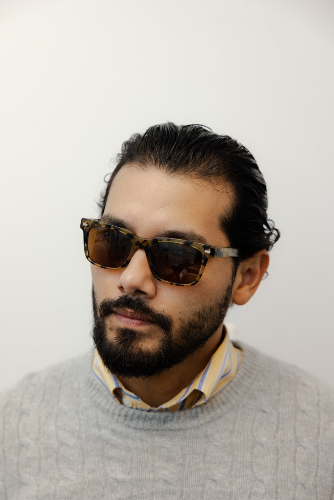 ZACHARY BERNARD NORTH AVE. SQUARE POLARIZED SUNGLASSES