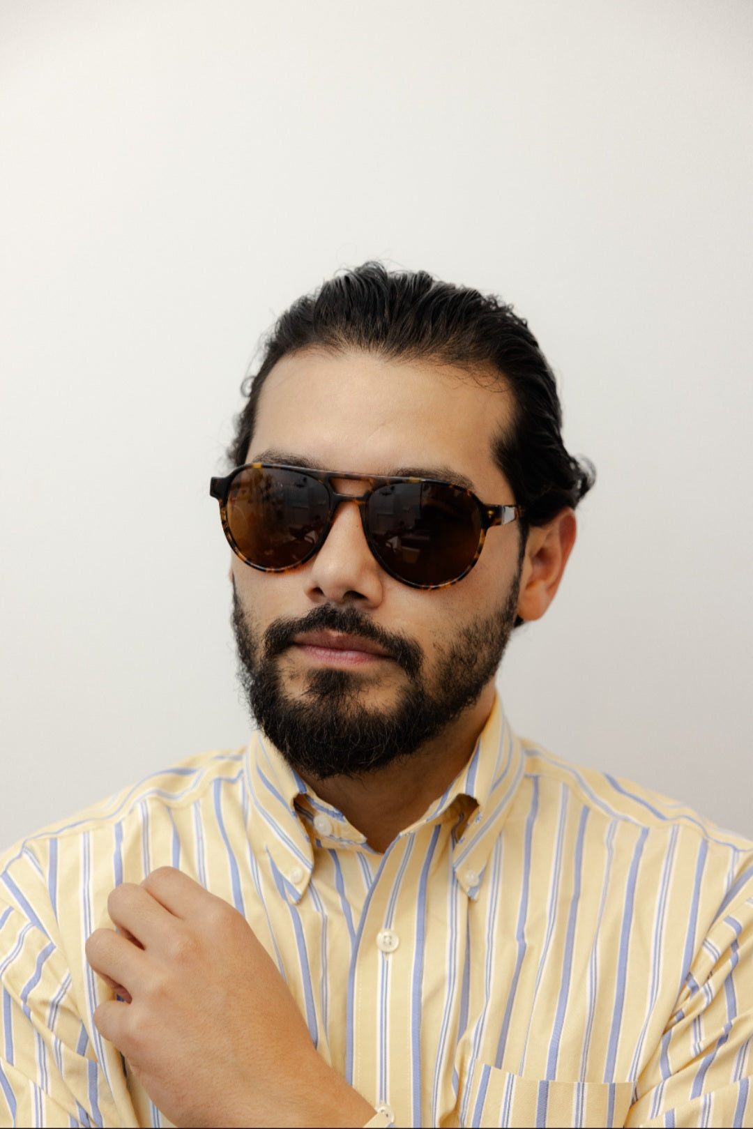 ZACHARY BERNARD BROADWAY AVIATOR POLARIZED SUNGLASSES