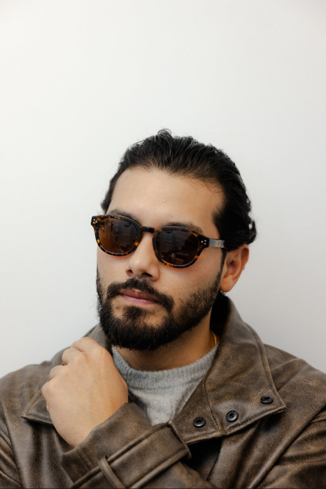 ZACHARY BERNARD ARMITAGE ROUND POLARIZED SUNGLASSES