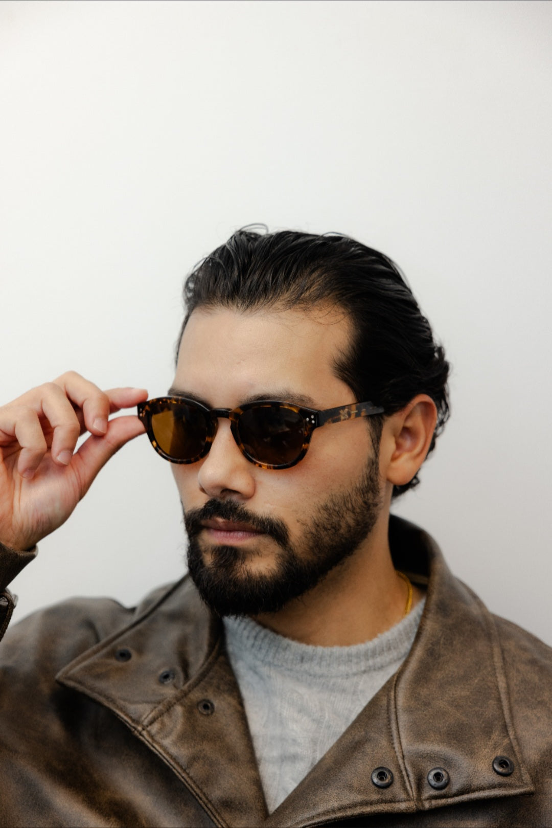 ZACHARY BERNARD ARMITAGE ROUND POLARIZED SUNGLASSES