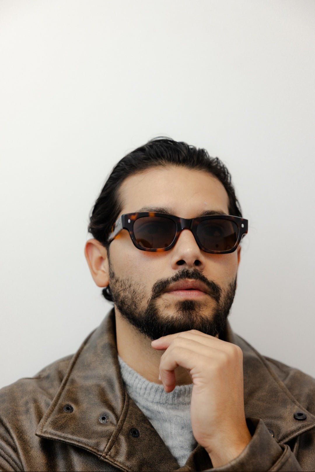 ZACHARY BERNARD WALTON SQUARE POLARIZED SUNGLASSES