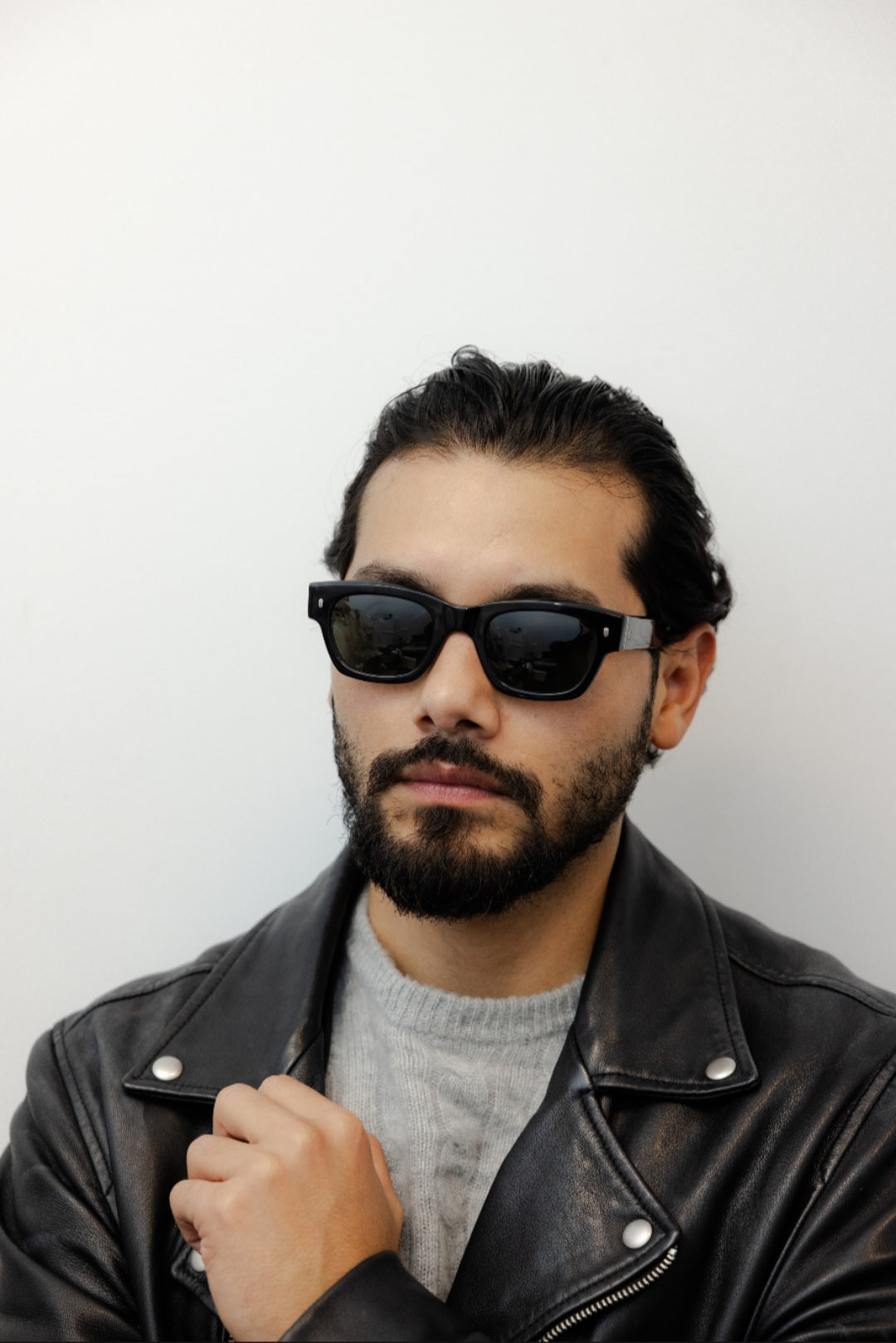 ZACHARY BERNARD WALTON SQUARE POLARIZED SUNGLASSES