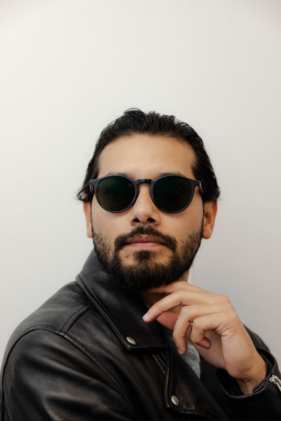 ZACHARY BERNARD WEBSTER ROUND POLARIZED SUNGLASSES