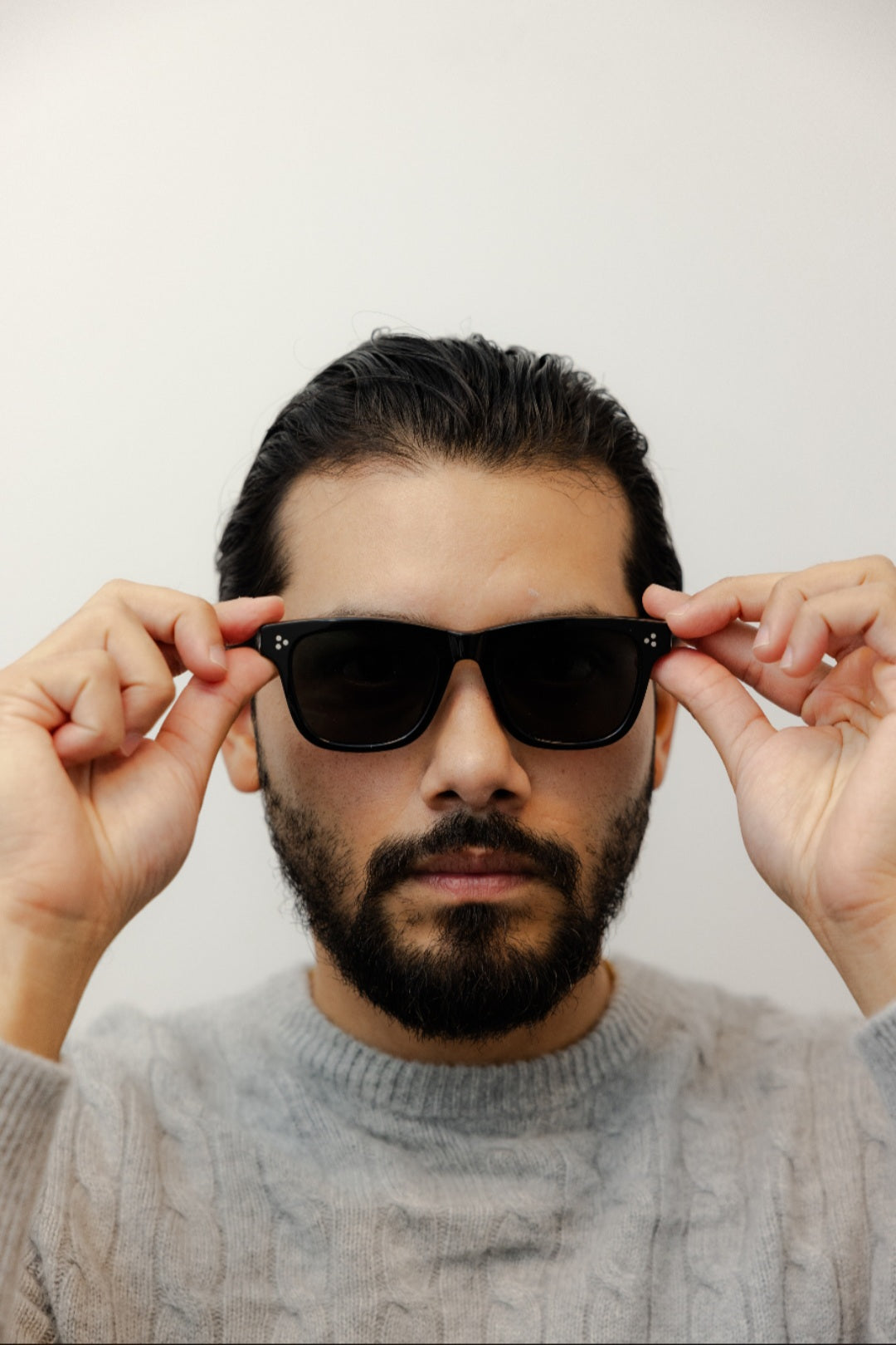 ZACHARY BERNARD MICHIGAN AVE. SQUARE POLARIZED SUNGLASSES