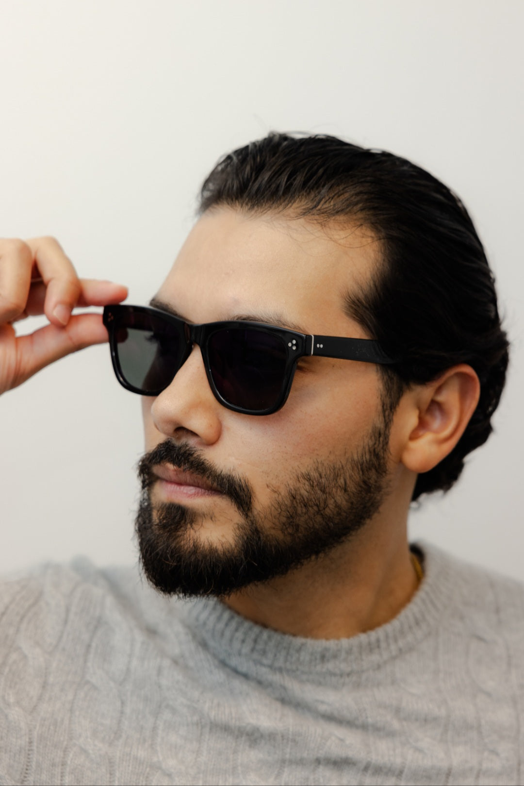 ZACHARY BERNARD MICHIGAN AVE. SQUARE POLARIZED SUNGLASSES