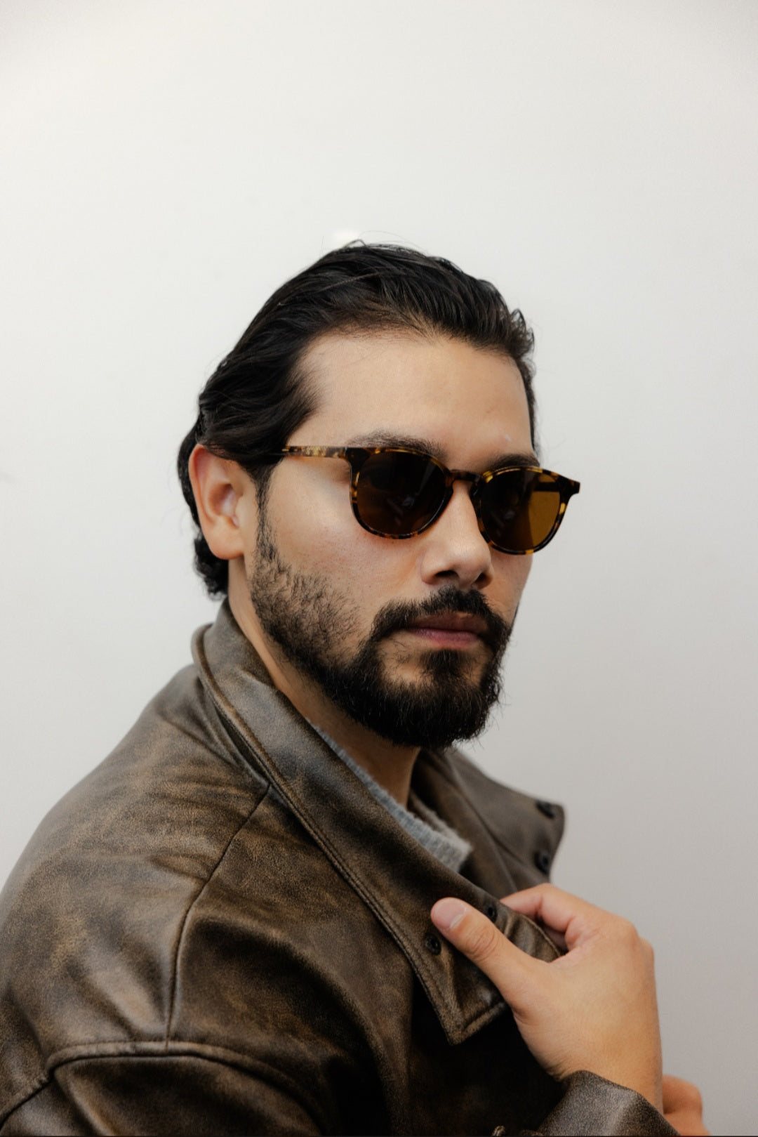 ZACHARY BERNARD PETERSON ROUND POLARIZED SUNGLASSES