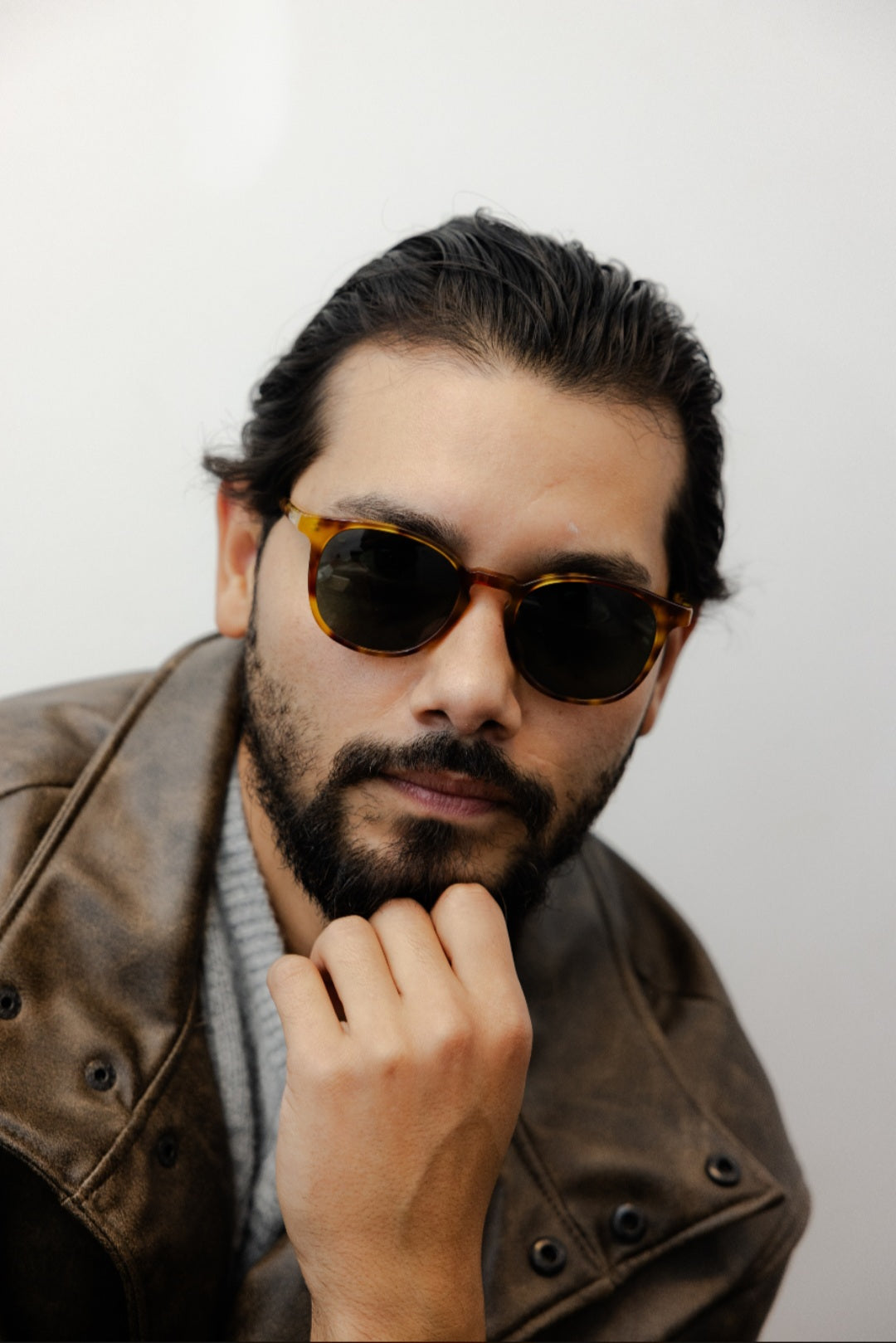 ZACHARY BERNARD PETERSON ROUND POLARIZED SUNGLASSES