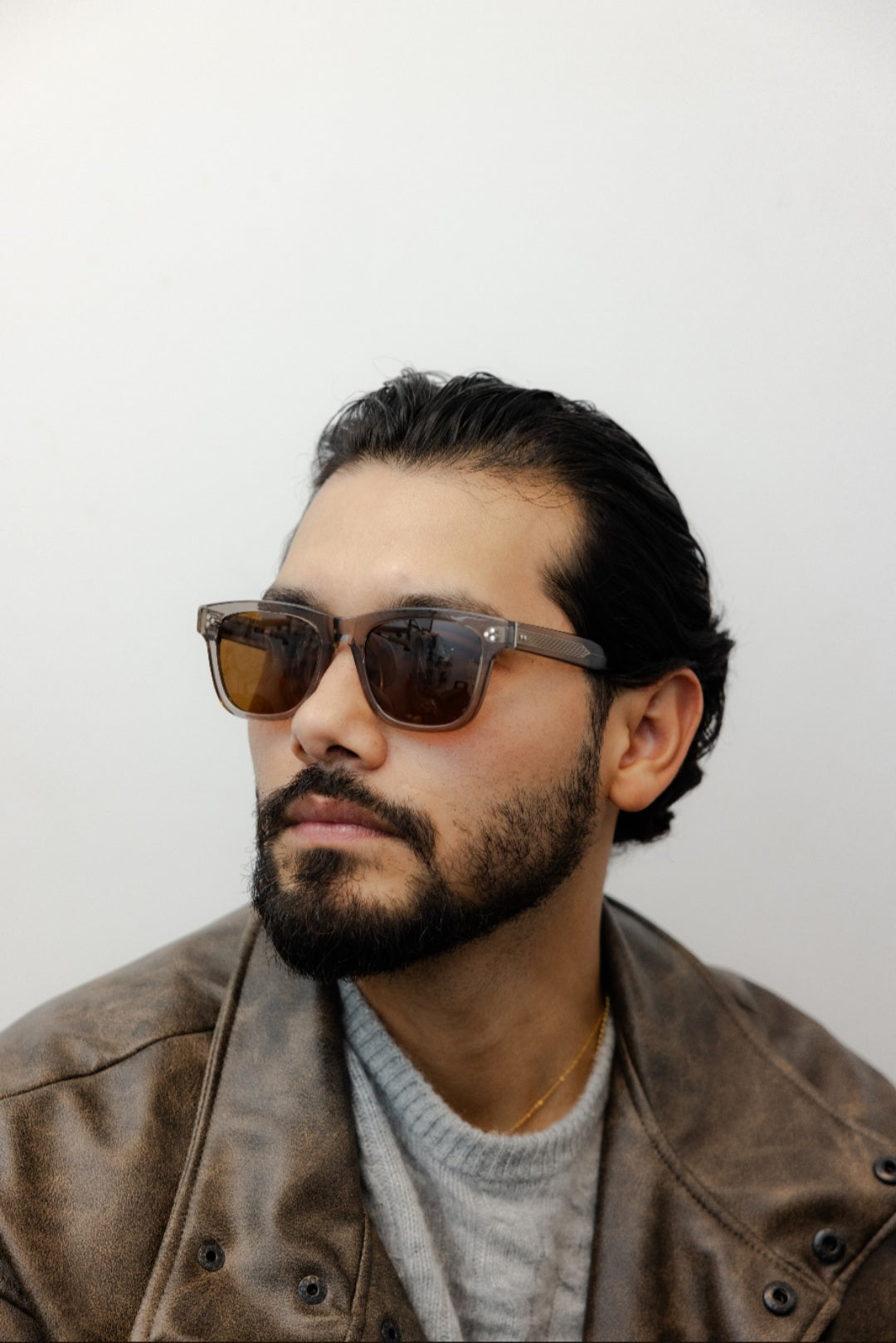 ZACHARY BERNARD MICHIGAN AVE. SQUARE POLARIZED SUNGLASSES