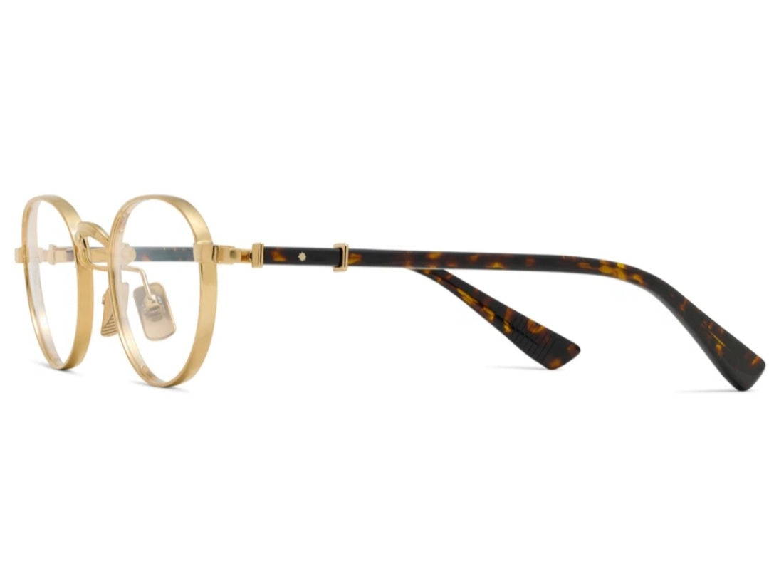 ROBERT MARC THE FINAL DRAFT ANTIQUE GOLD/HERITAGE HAVANA 011 PANTO OPHTHALMIC GLASSES