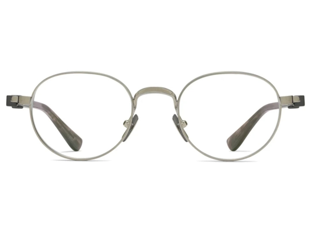 ROBERT MARC THE FINAL DRAFT BRUSHED BLACK PALLADIUM/MATTE GREY CURRENT 024M PANTO OPHTHALMIC GLASSES