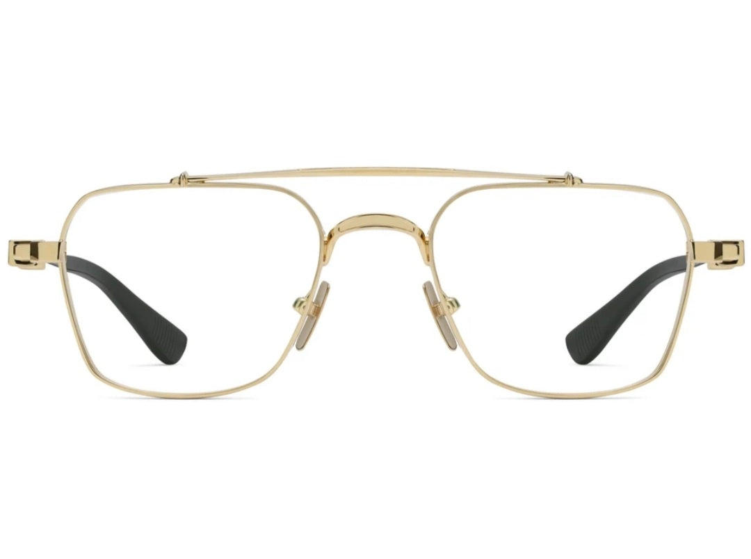 ROBERT MARC SILENT PARTNER ANTIQUE GOLD/ONYX 008 AVIATOR OPHTHALMIC GLASSES