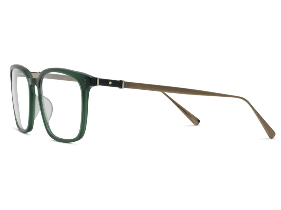 ROBERT MARC RMNYC 2025 MATTE JUNIPER/ ANTIQUE GOLD 030M RECTANGLE OPHTHALMIC GLASSES