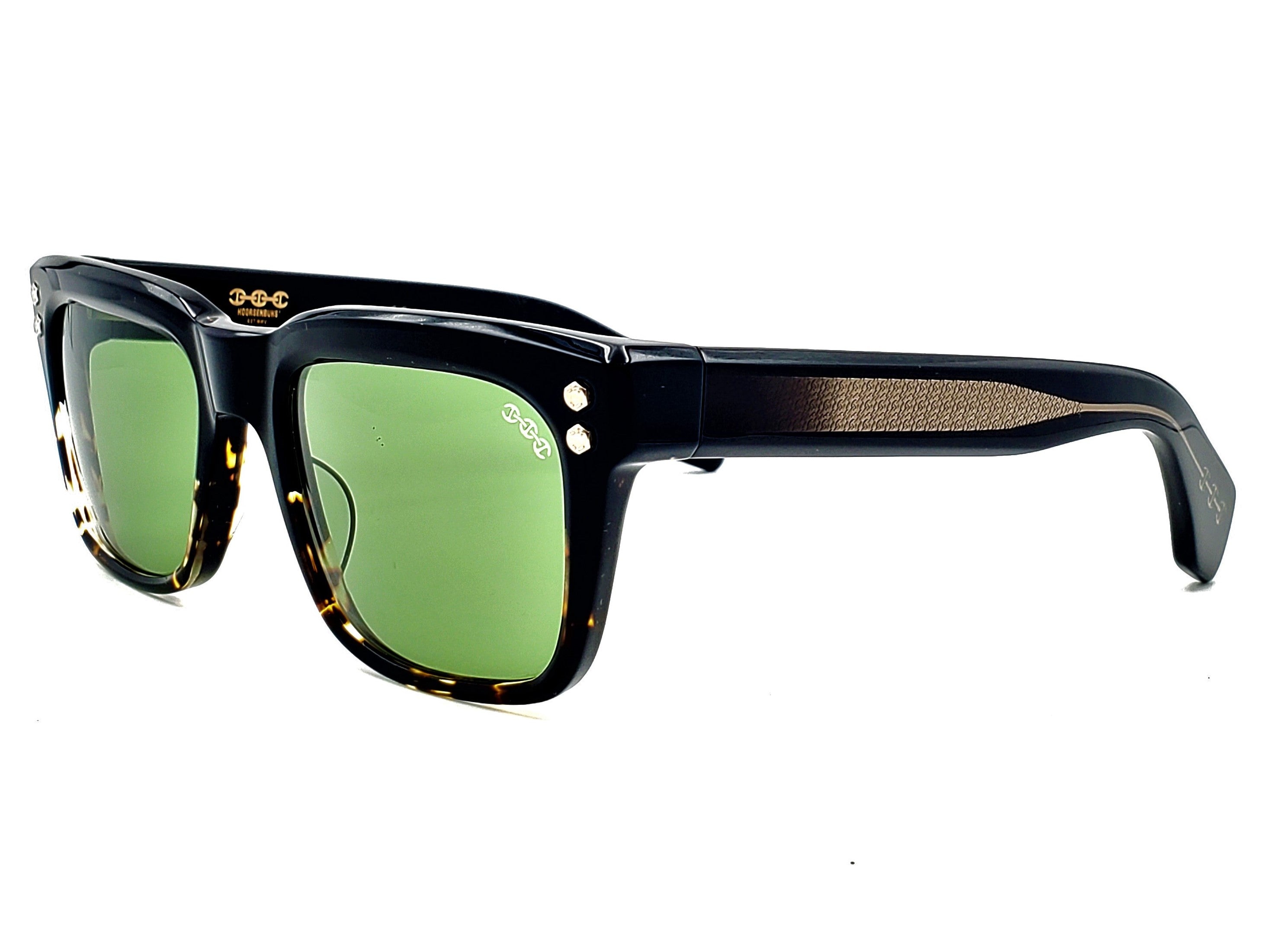 HOORSENBUHS MODEL V | BLACK /TORTOISE SQUARE SUNGLASSES