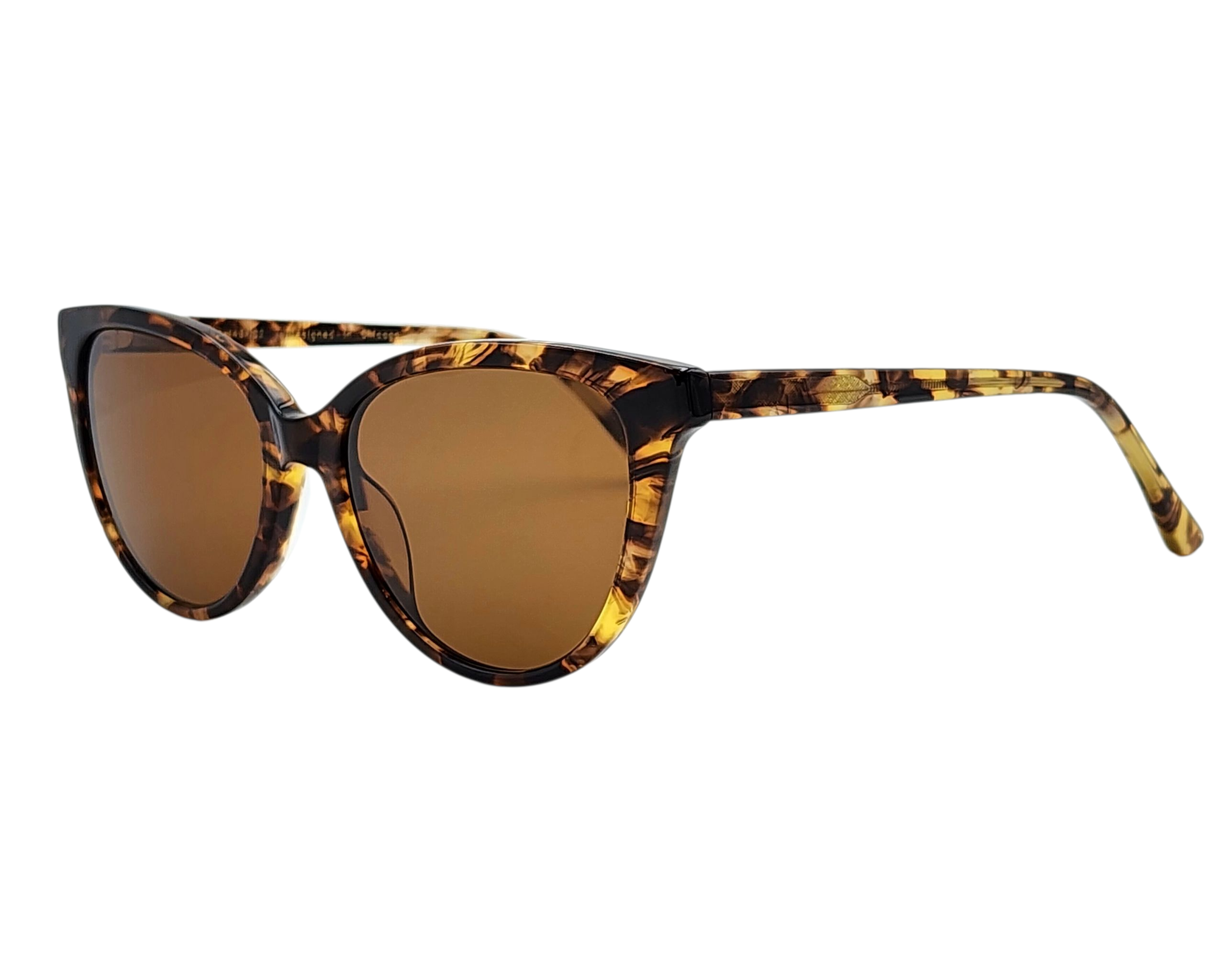 ZACHARY BERNARD CAROLINA CAT EYE POLARIZED SUNGLASSES