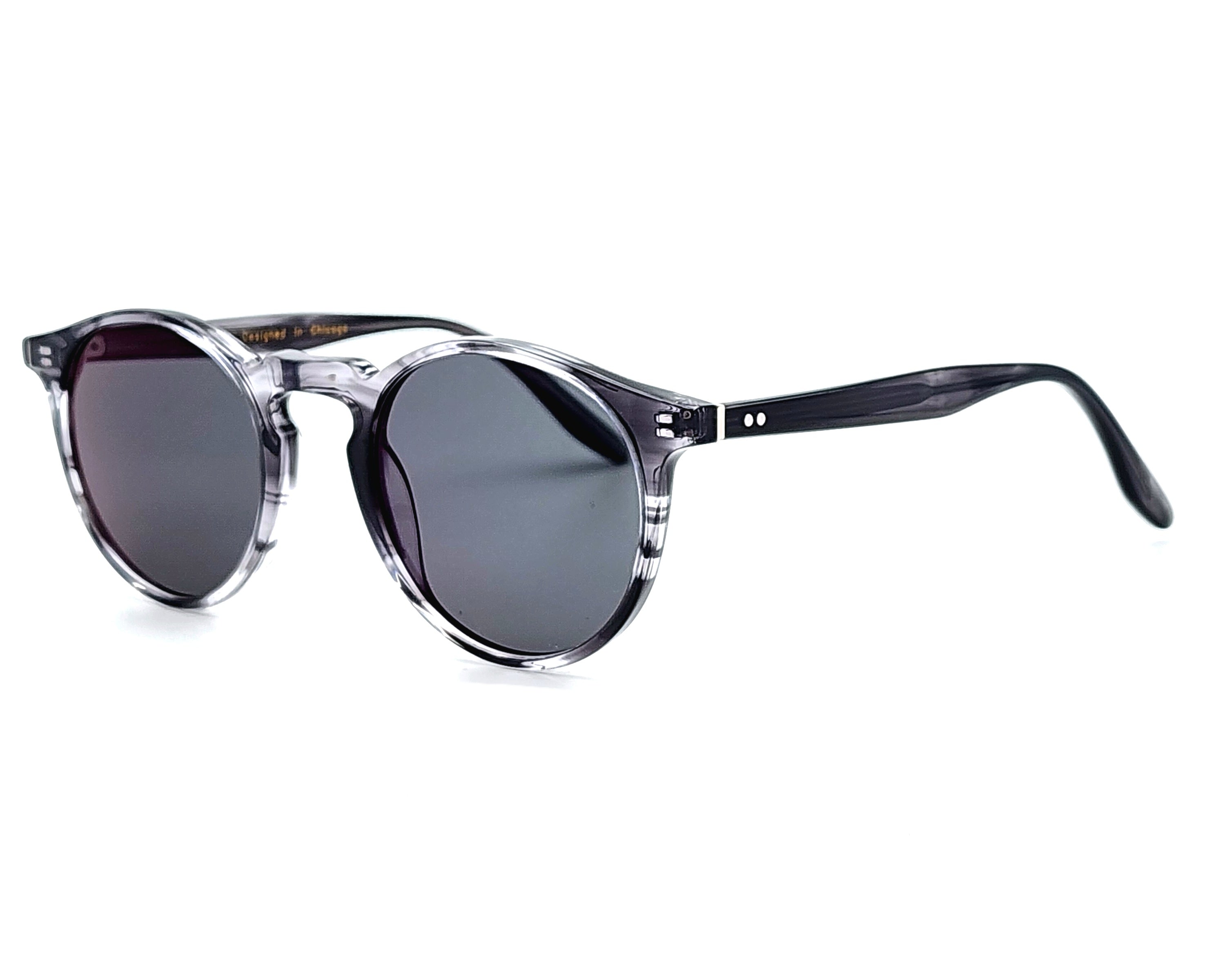 ZACHARY BERNARD WEBSTER ROUND POLARIZED SUNGLASSES