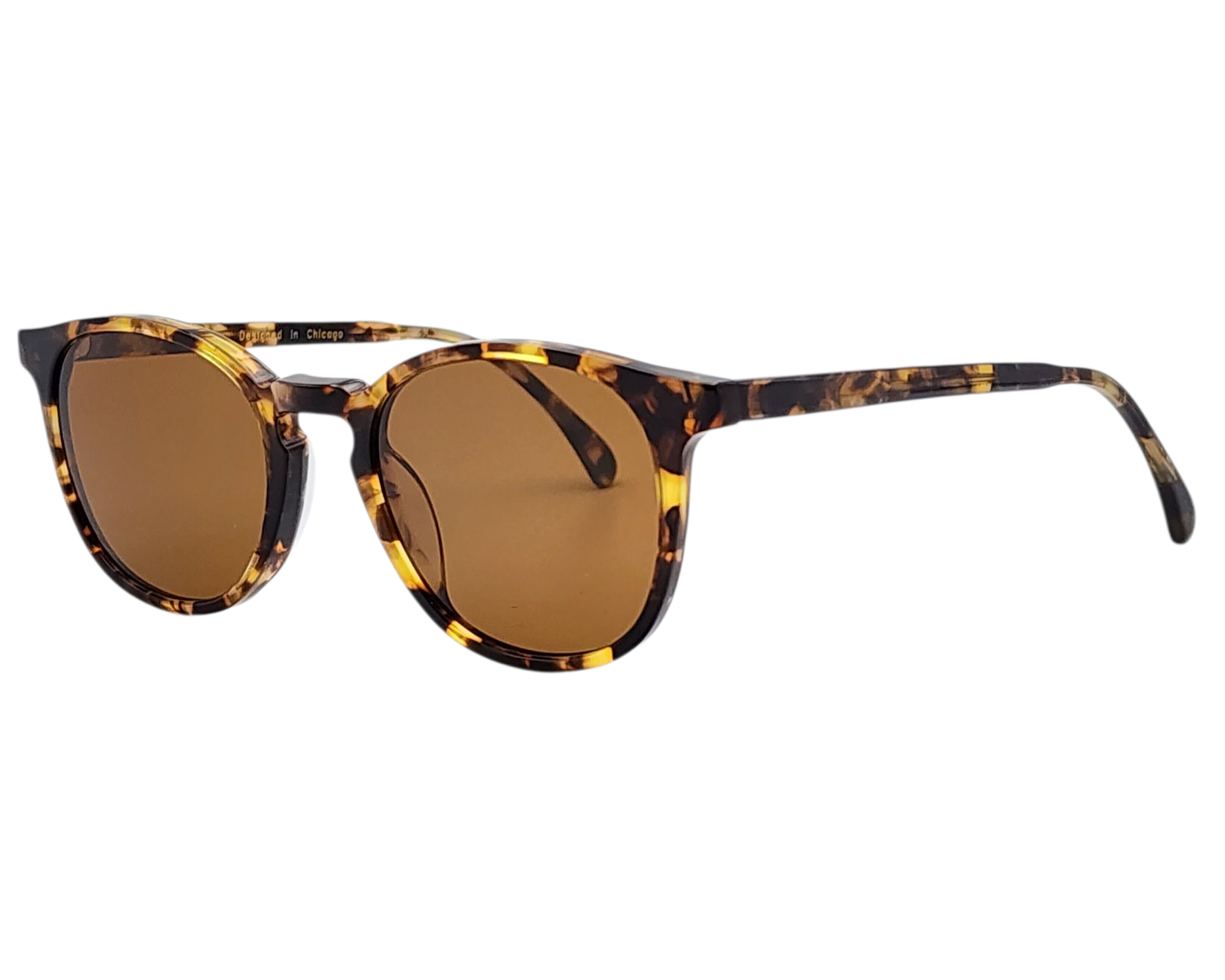 ZACHARY BERNARD PETERSON ROUND POLARIZED SUNGLASSES