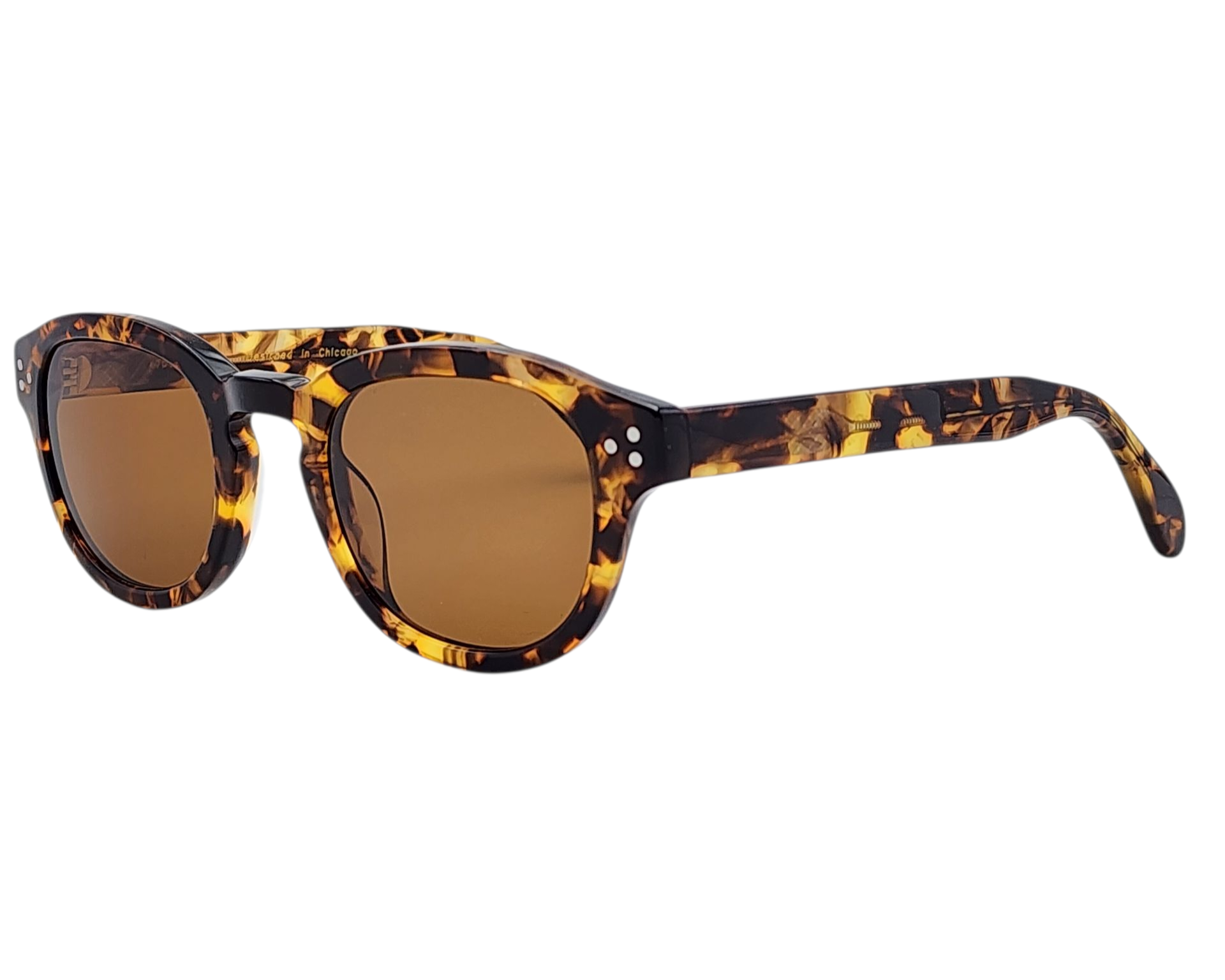 ZACHARY BERNARD ARMITAGE ROUND POLARIZED SUNGLASSES