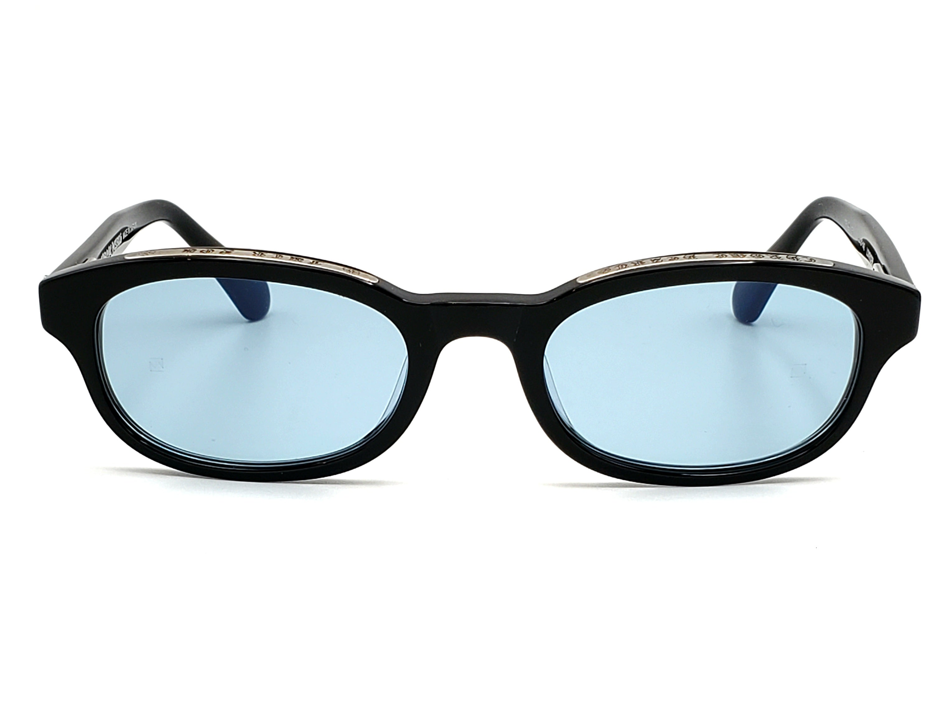 CHROME HEARTS LOWRIDER BLACK RECTANGULAR SUNGLASSES
