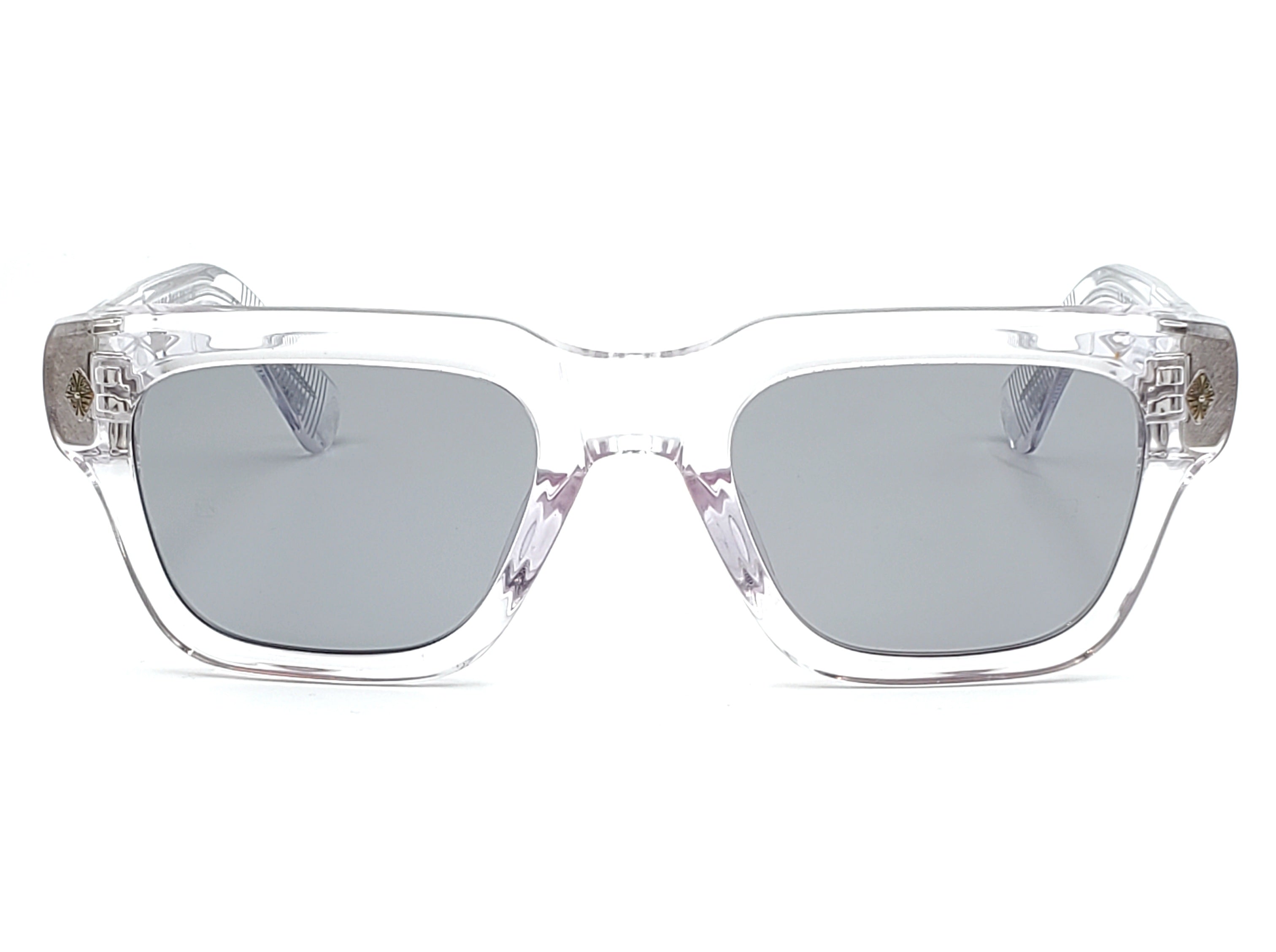 CHROME HEARTS GNARLIN CRYSTAL SQUARE SUNGLASSES