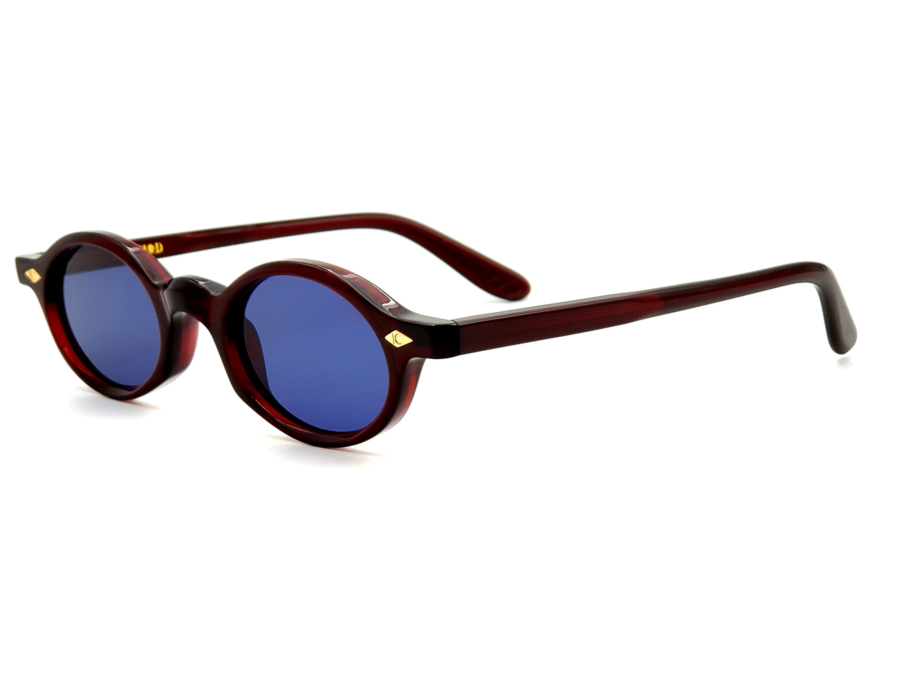 ARTHOD QUIRIN CRYSTAL BURGUNDY OVAL SUNGLASSES