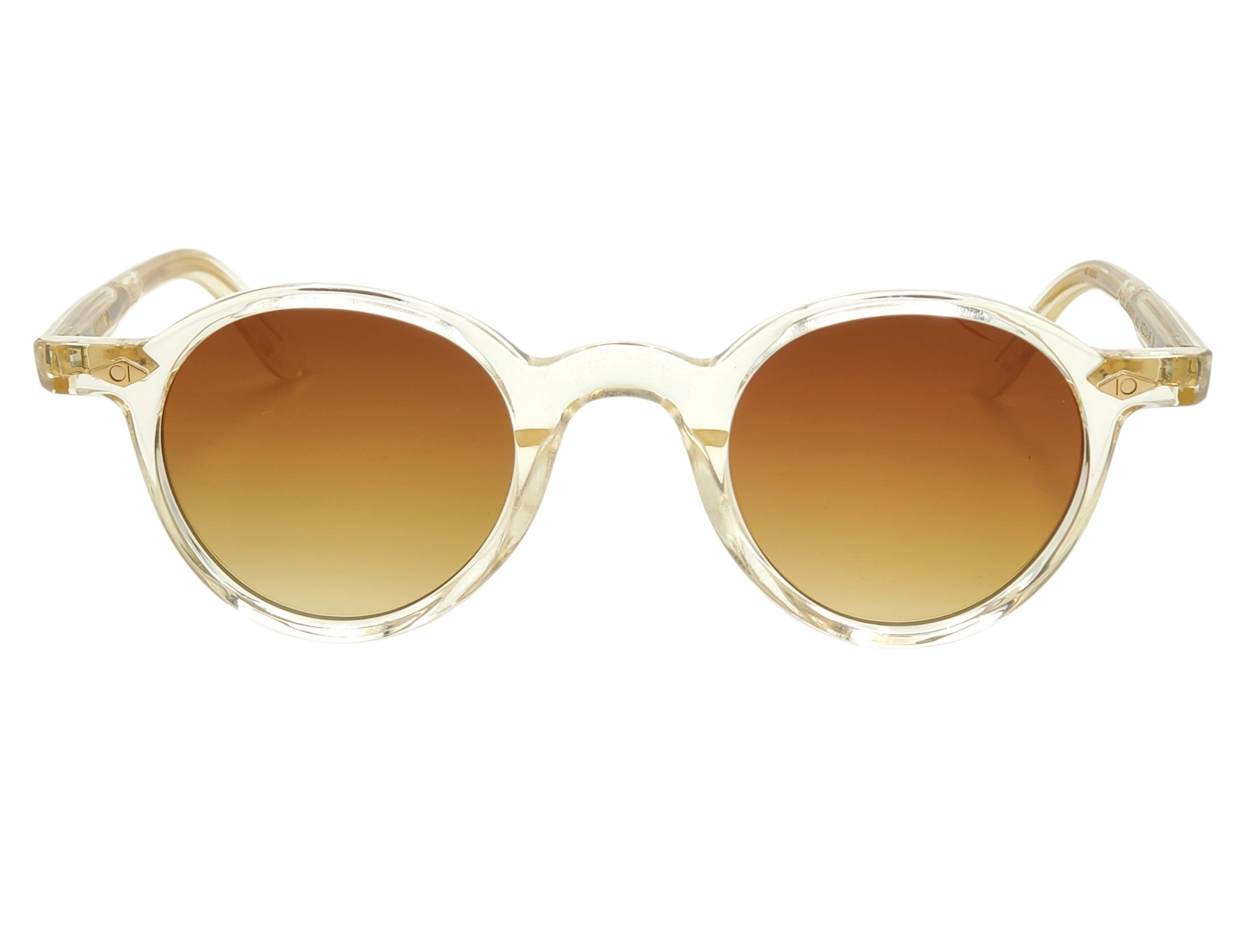 ARTHOD ODEUS CRYSTAL CHAMPAGNE ROUND SUNGLASSES
