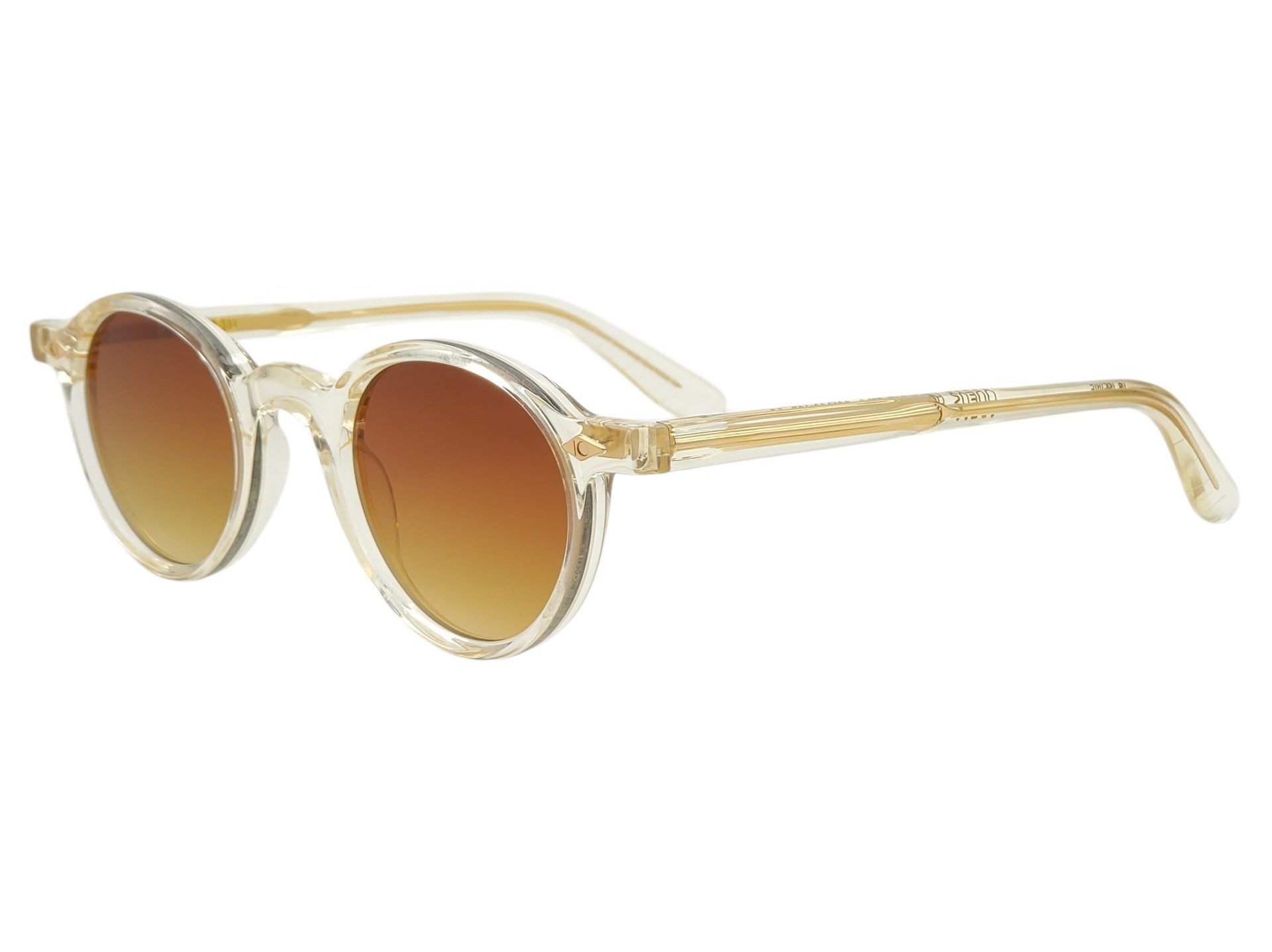 ARTHOD ODEUS CRYSTAL CHAMPAGNE ROUND SUNGLASSES