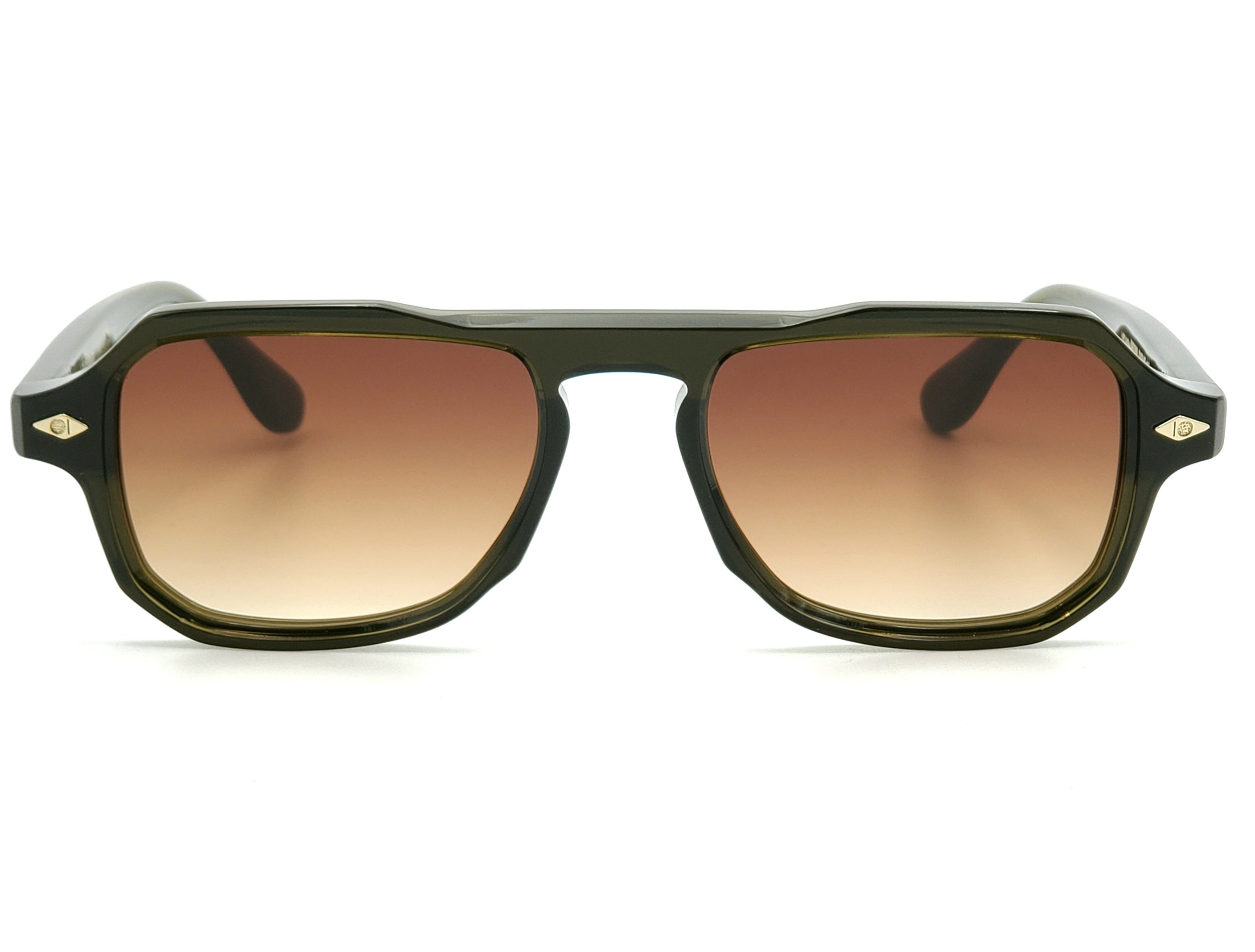 ARTHOD VIDAS CRYSTAL DARK OLIVE PILOT SUNGLASSES