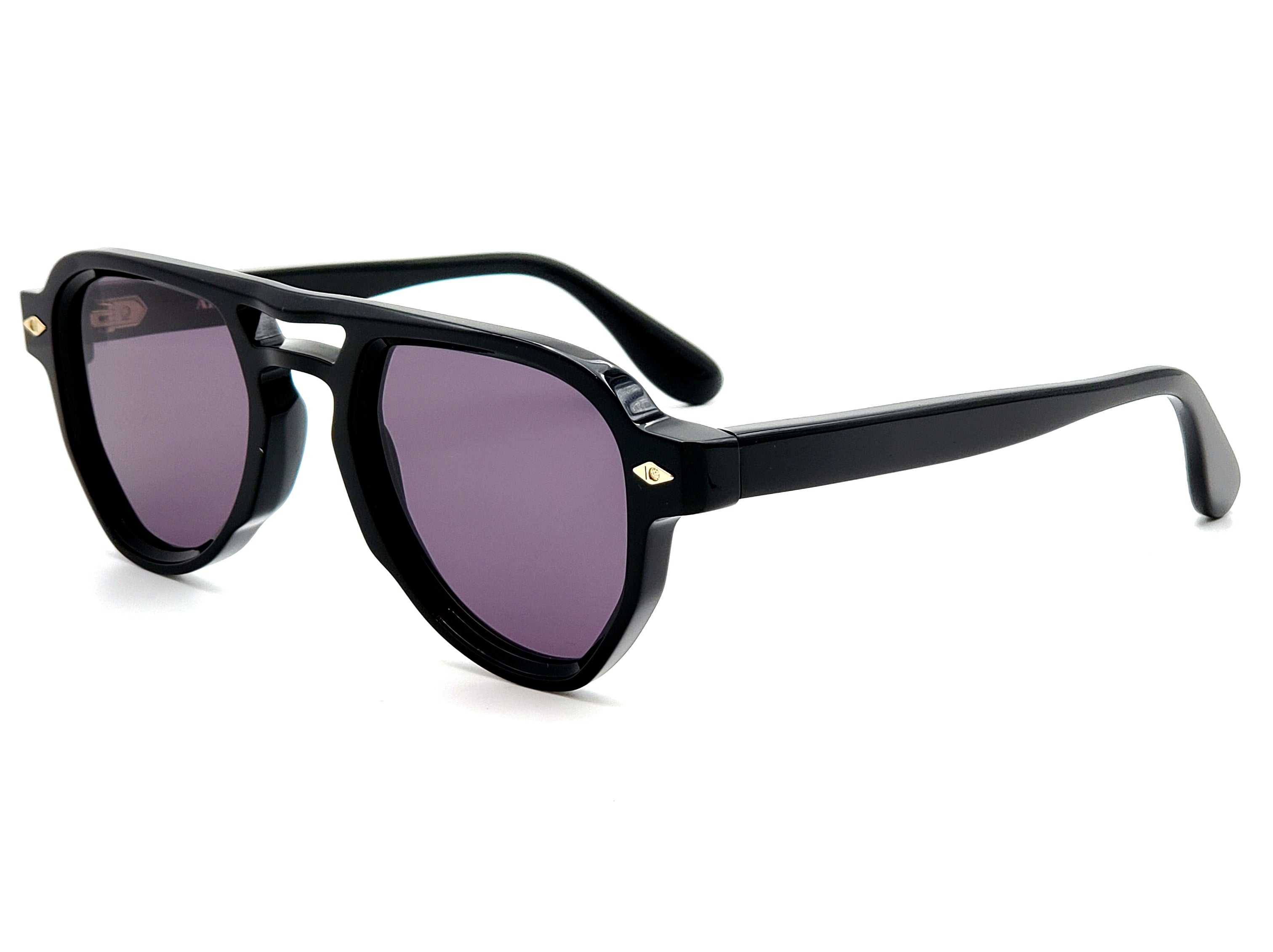 ARTHOD NICOMEDE BLACK AVIATOR SUNGLASSES