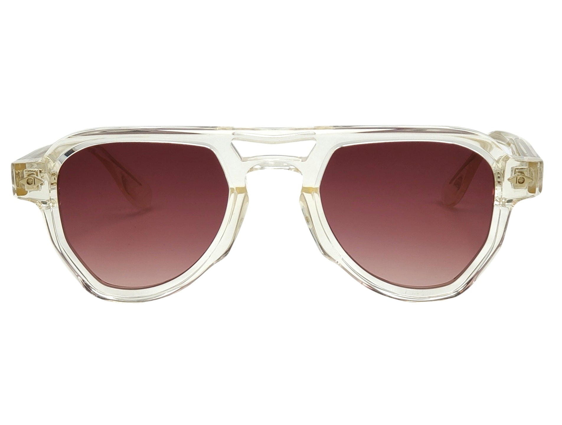 ARTHOD NICOMEDE CRYSTAL CHAMPAGNE AVIATOR SUNGLASSES