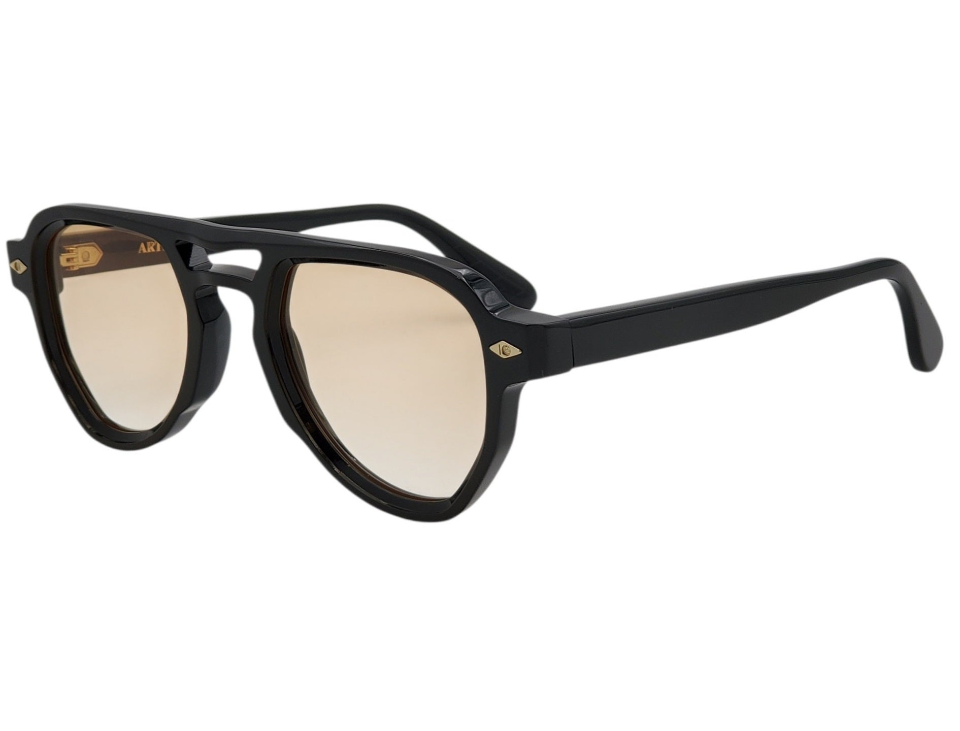 ARTHOD NICOMEDE BLACK AVIATOR SUNGLASSES