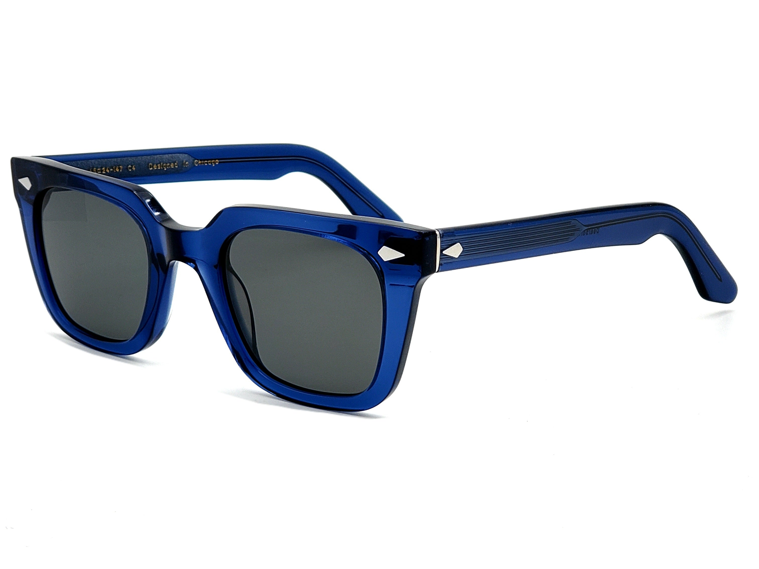 ZACHARY BERNARD DEARBORN SQUARE POLARIZED SUNGLASSES