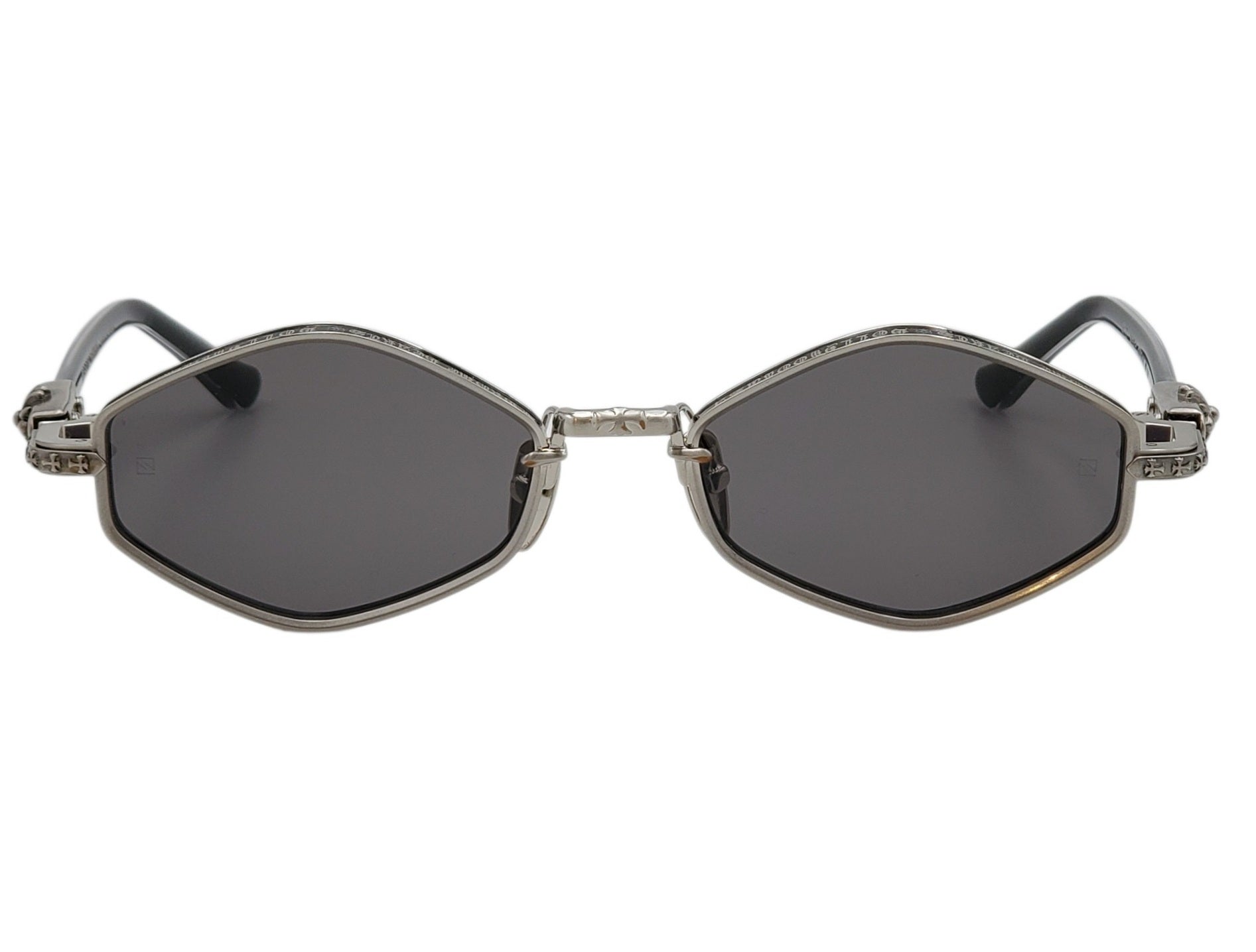 CHROME HEARTS NIP SLIP SILVER OVAL SUNGLASSES